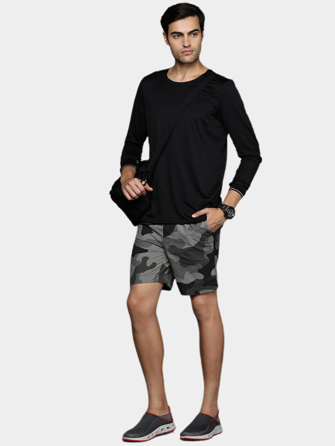 Columbia Men Black M Summerdry Short (Sun Protection)