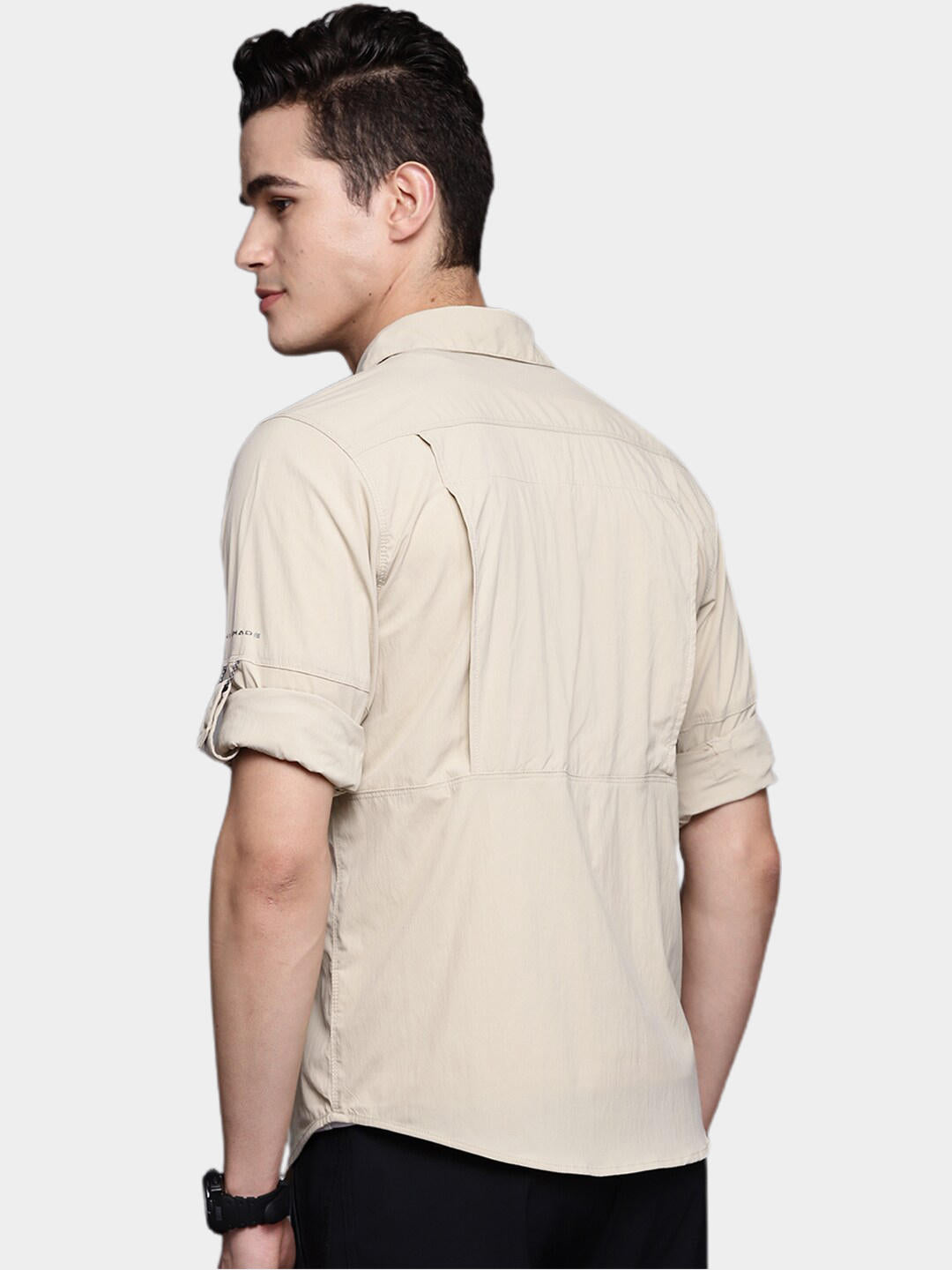 Columbia Men Brown Newton Ridge Long Sleeve (Sun Protection)