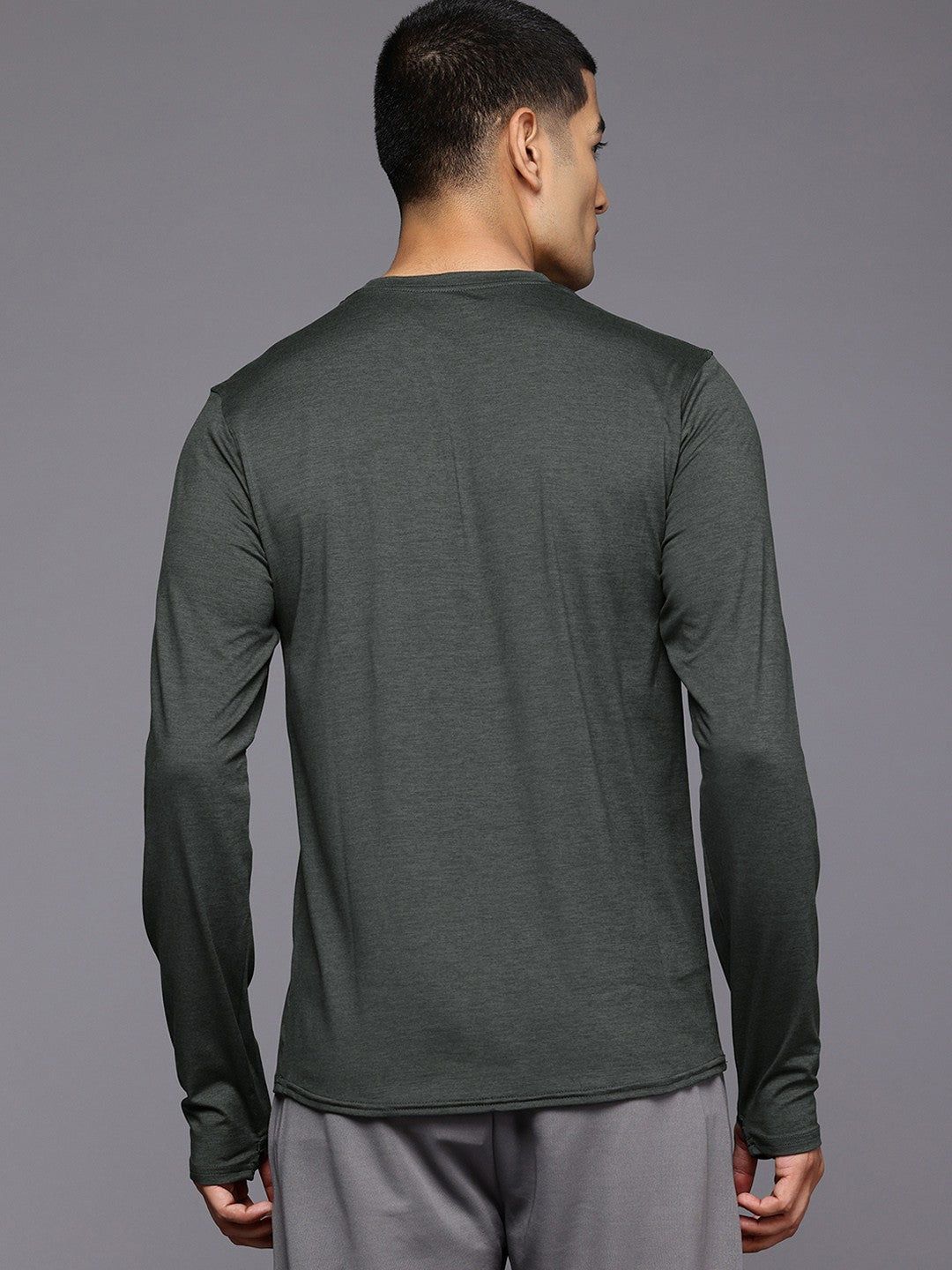 Columbia Men Black Tech Trail Long Sleeve Crew II (Sun Protection)