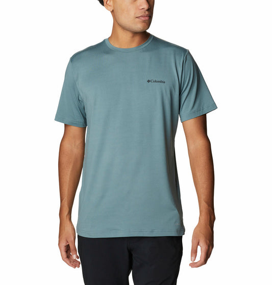 Columbia Men Green Tech Trail Graphic T-Shirt