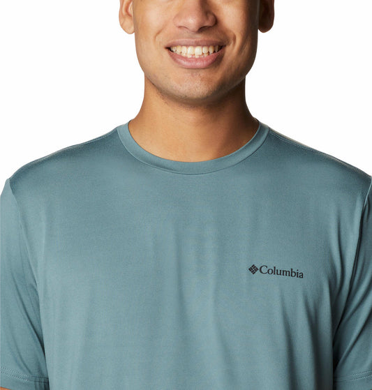 Columbia Men Green Tech Trail Graphic T-Shirt
