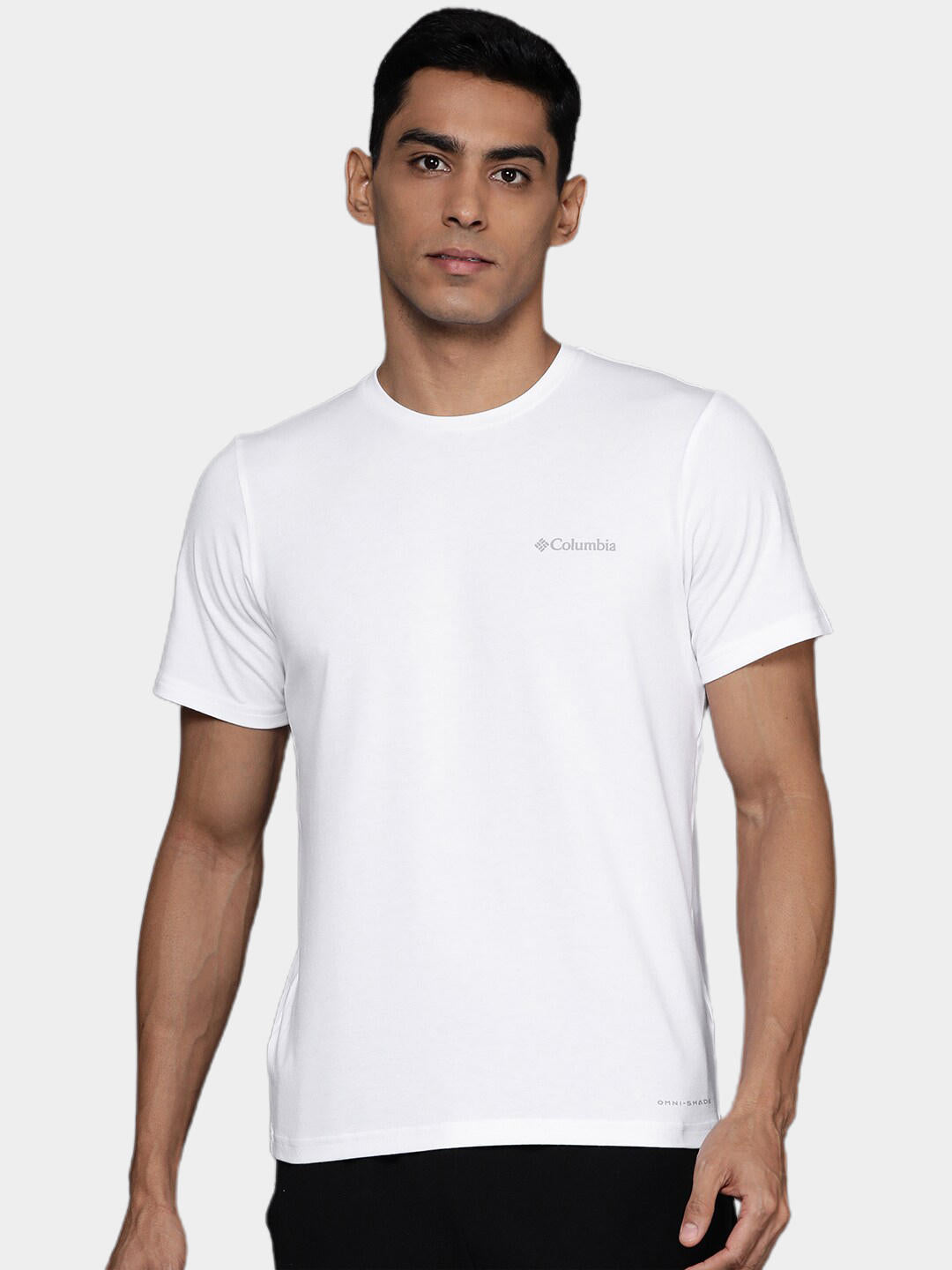 Columbia Men White Mens Sun Trek Short Sleeve T-Shirt
