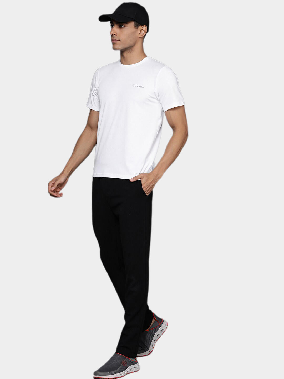Columbia Men White Mens Sun Trek Short Sleeve T-Shirt