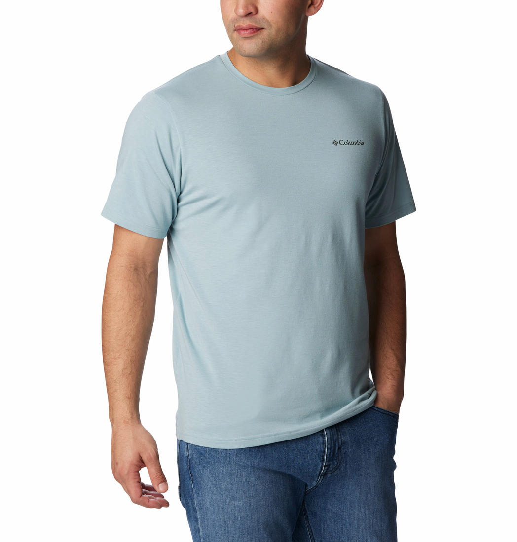 Columbia Men Blue Mens Sun Trek Short Sleeve T-Shirt