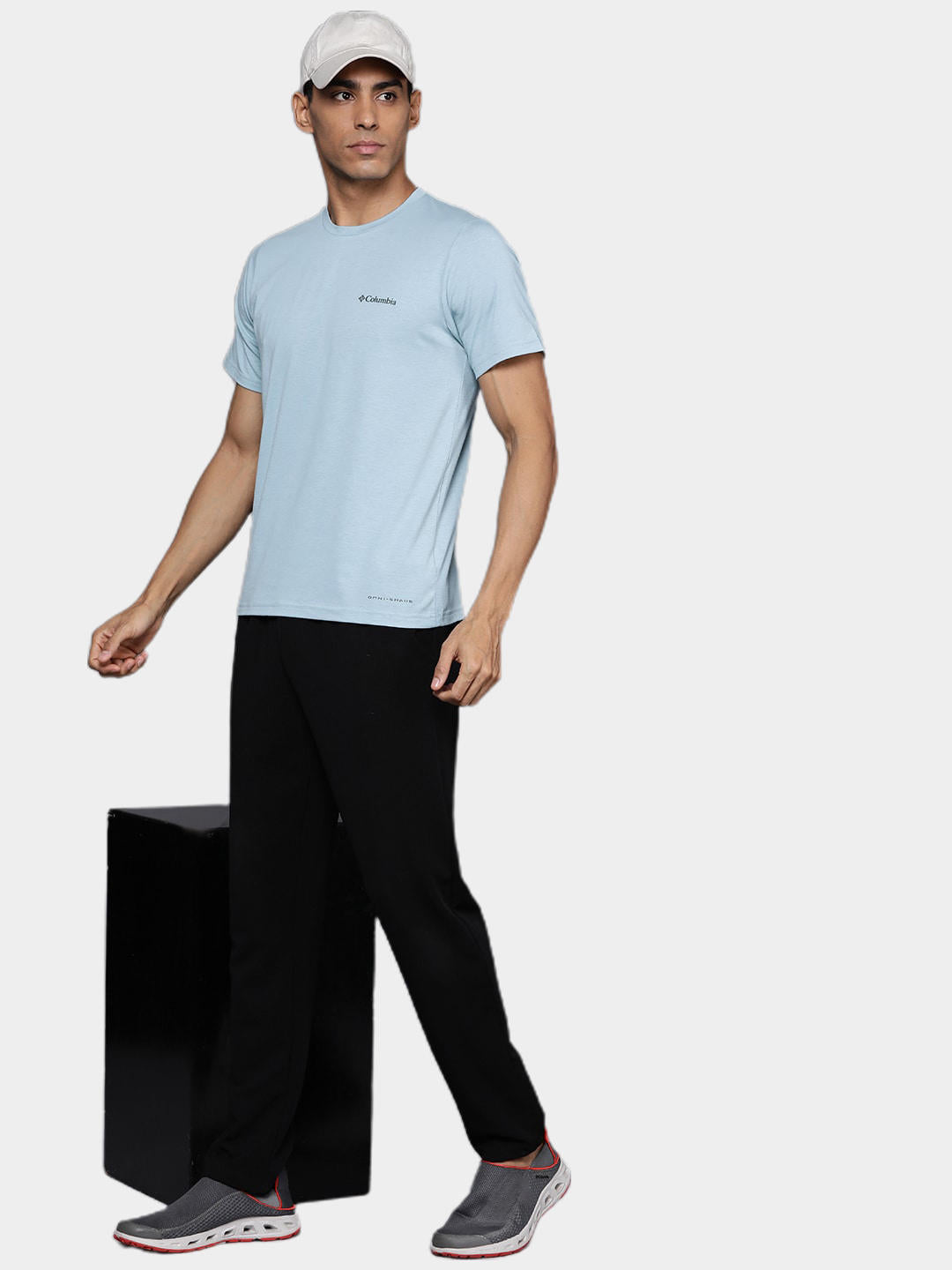 Columbia Men Blue Mens Sun Trek Short Sleeve T-Shirt