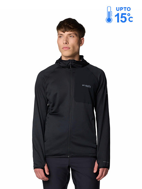 Columbia Men’s Black Omni-Wick Triple Canyon Grid II Fleece Jacket