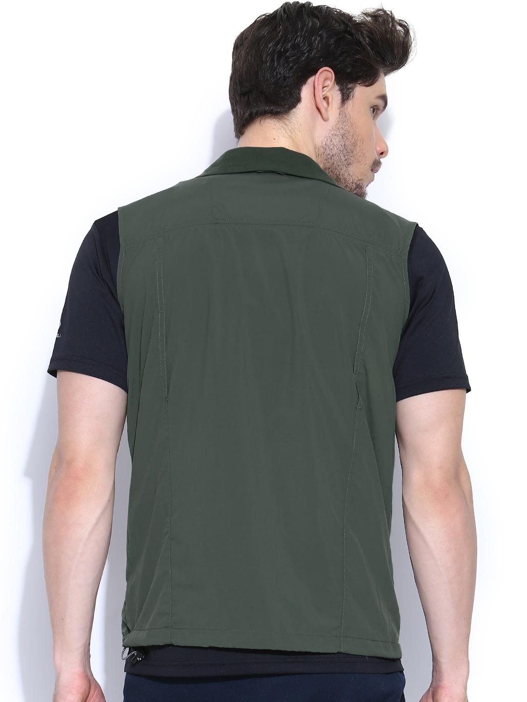 Columbia Men Green Silver Ridge Vest (Sun Protection)