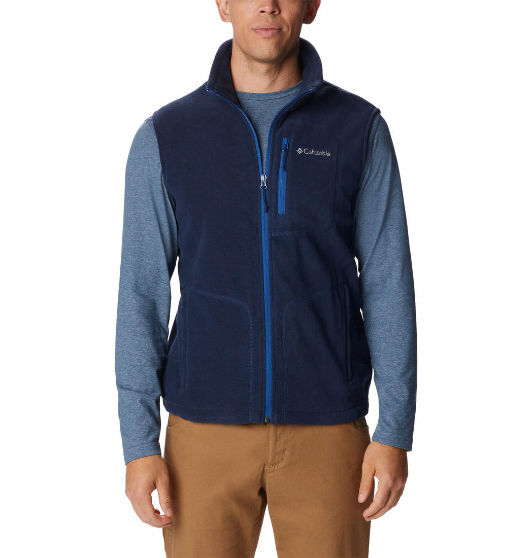 Columbia Men Blue Fast Trek Fleece Jacket