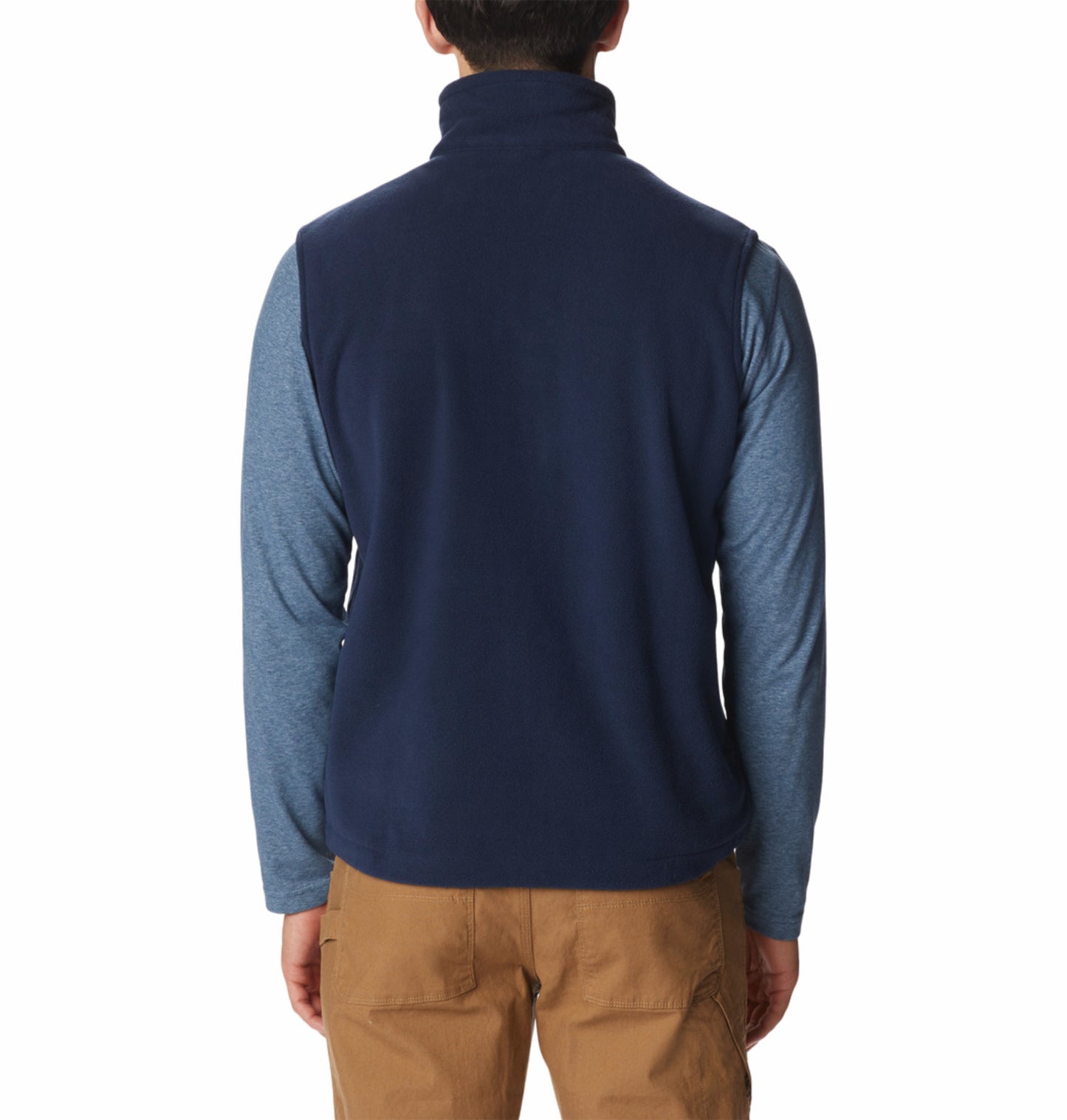 Columbia Men Navy Blue Fast Trek Fleece Vest