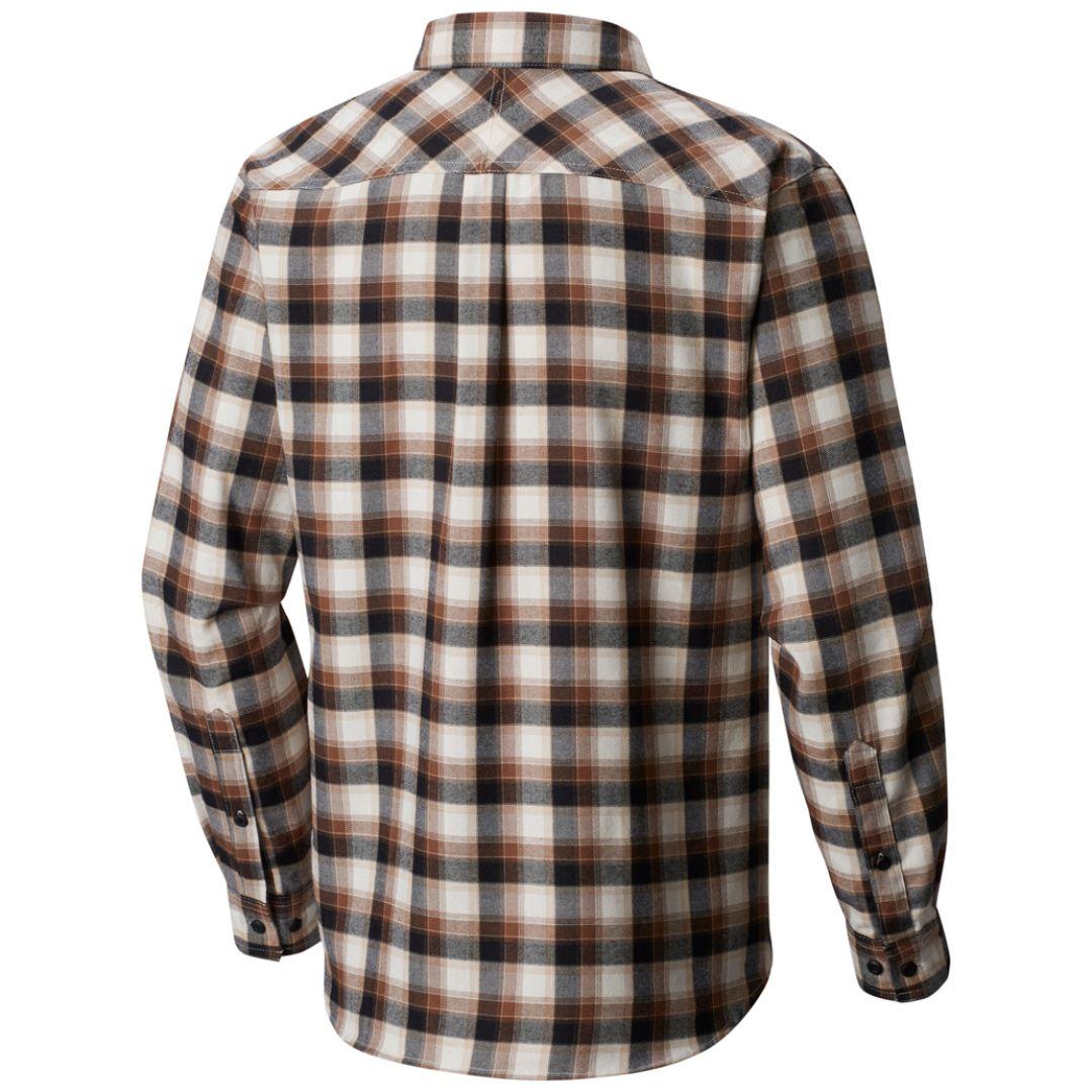 Columbia Men Black Silver Ridge  Flannel Long Sleeve Shirt