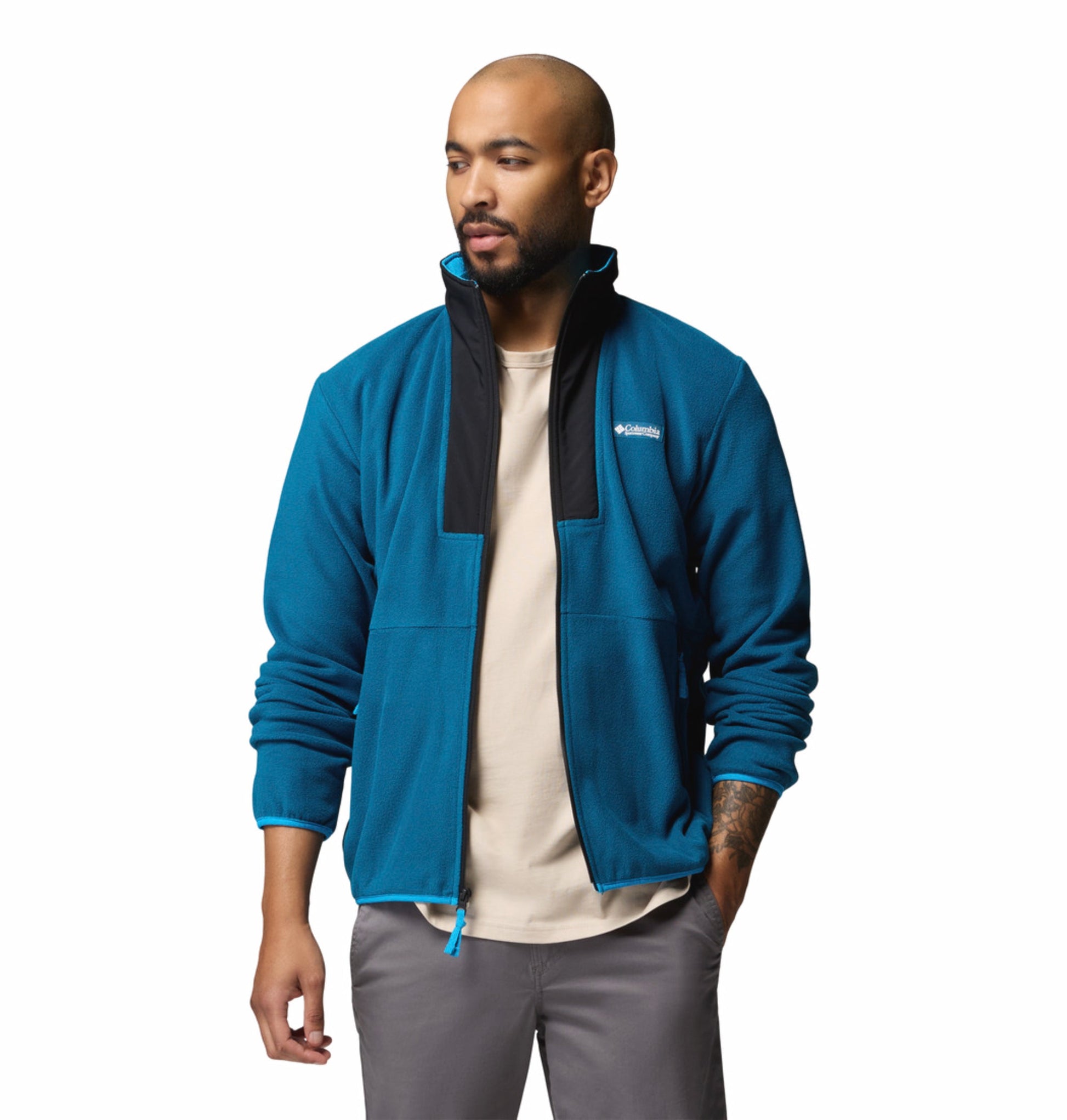 men blue mtr sequoia grove ii fleece jacket