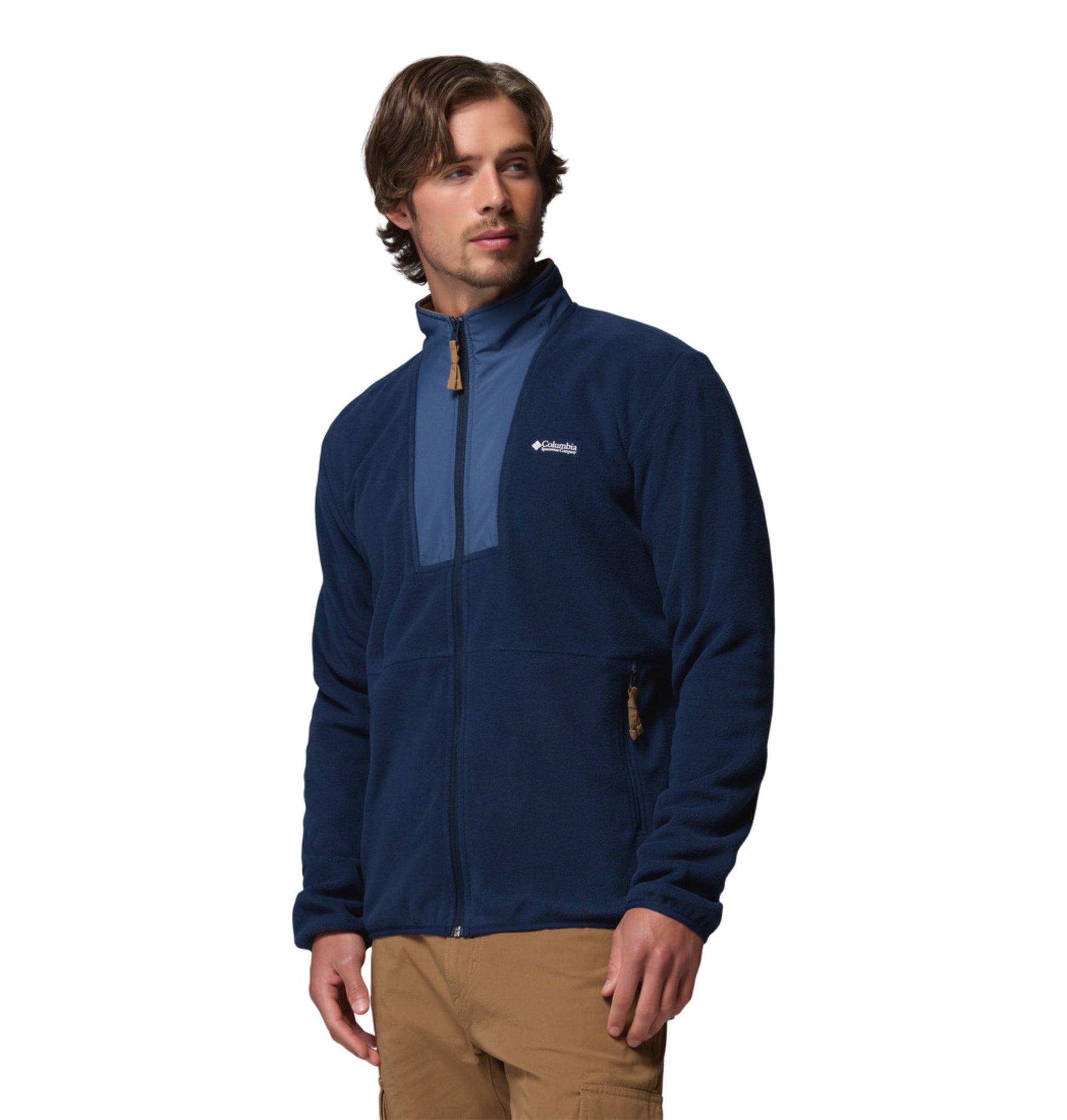 mens blue mtr sequoia grove ii fleece jacket