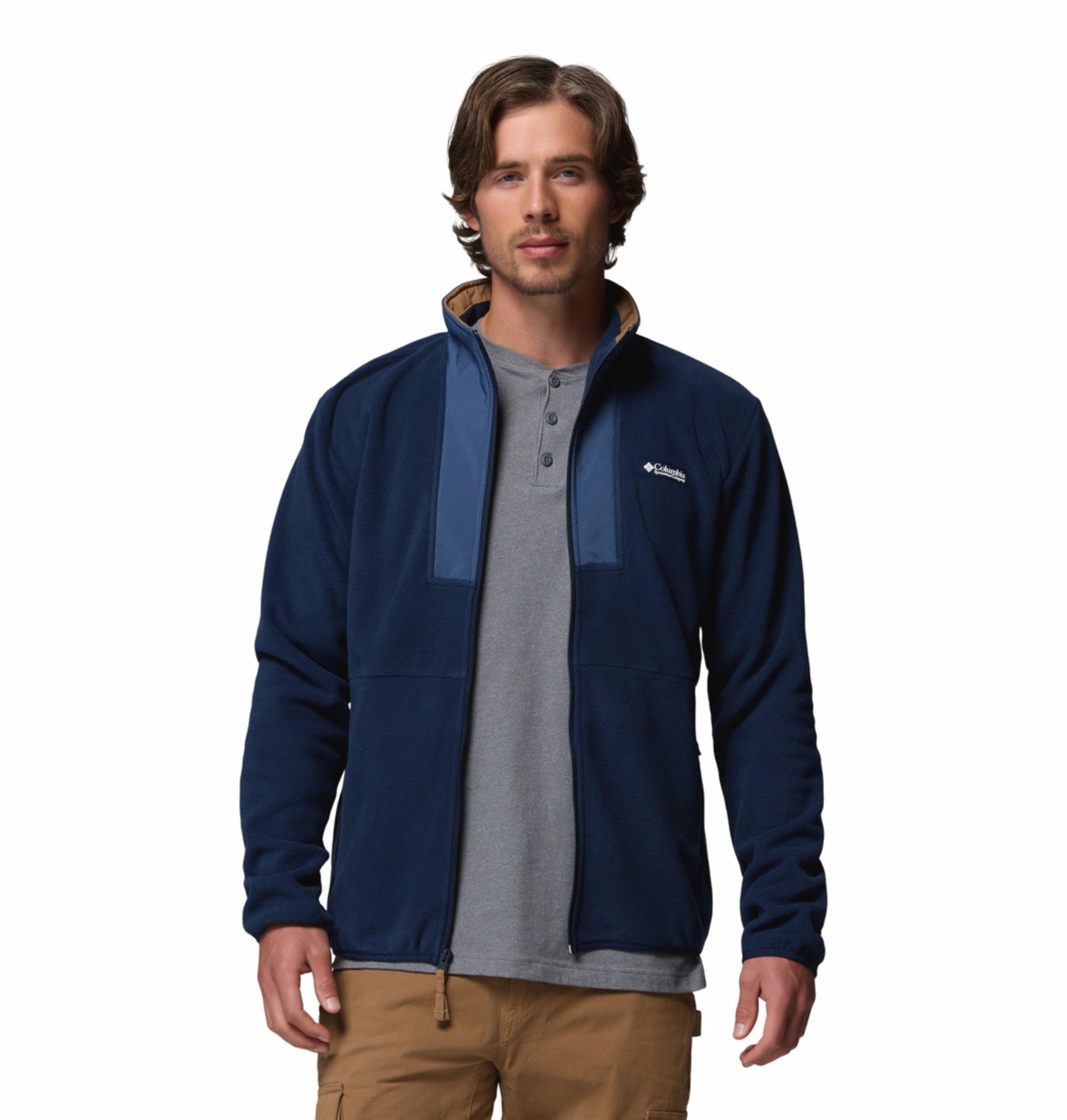 mens blue mtr sequoia grove ii fleece jacket