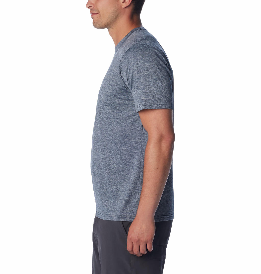 Columbia Mens Blue Hike Crew Tshirt
