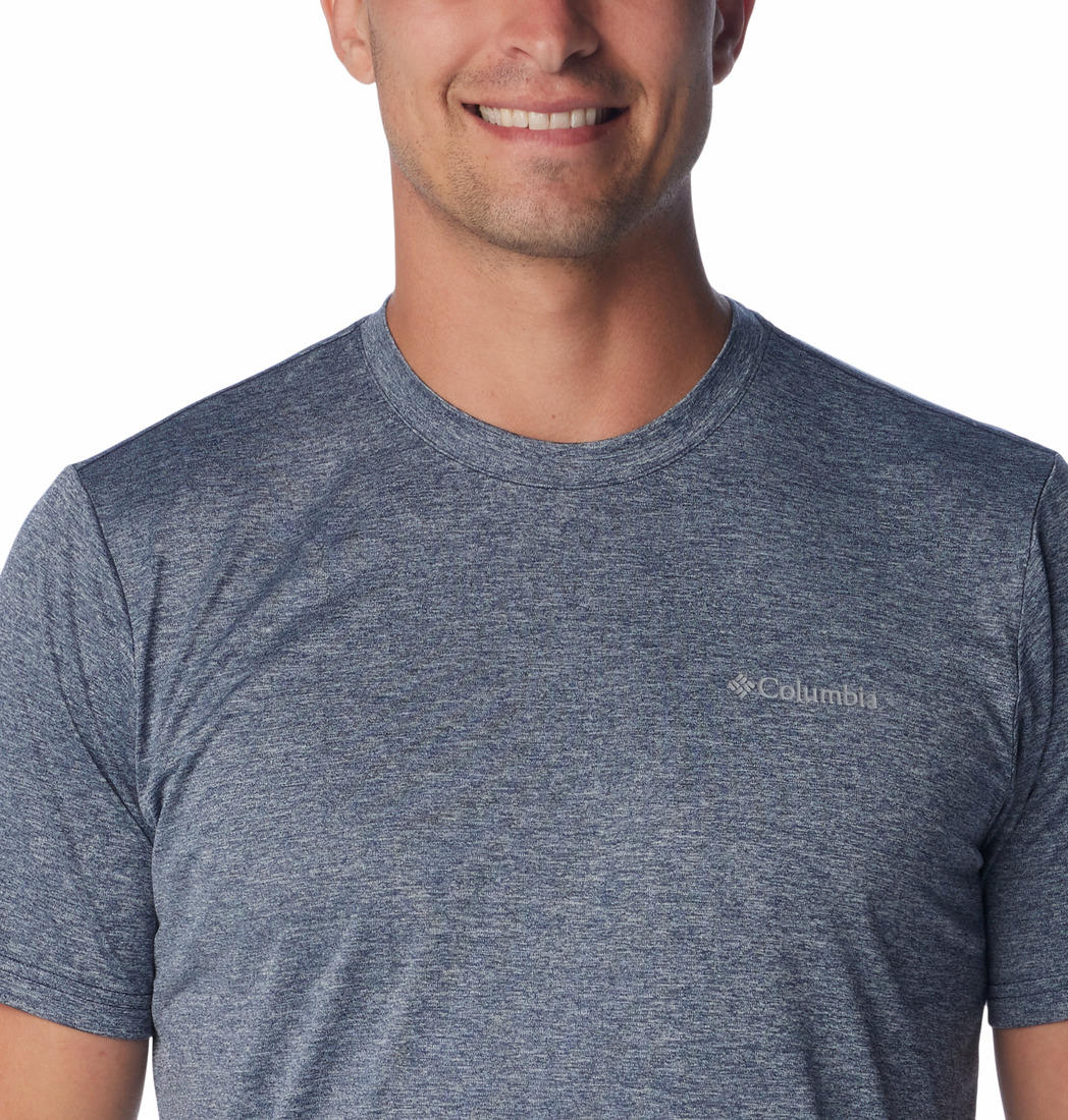 Columbia Mens Blue Hike Crew Tshirt