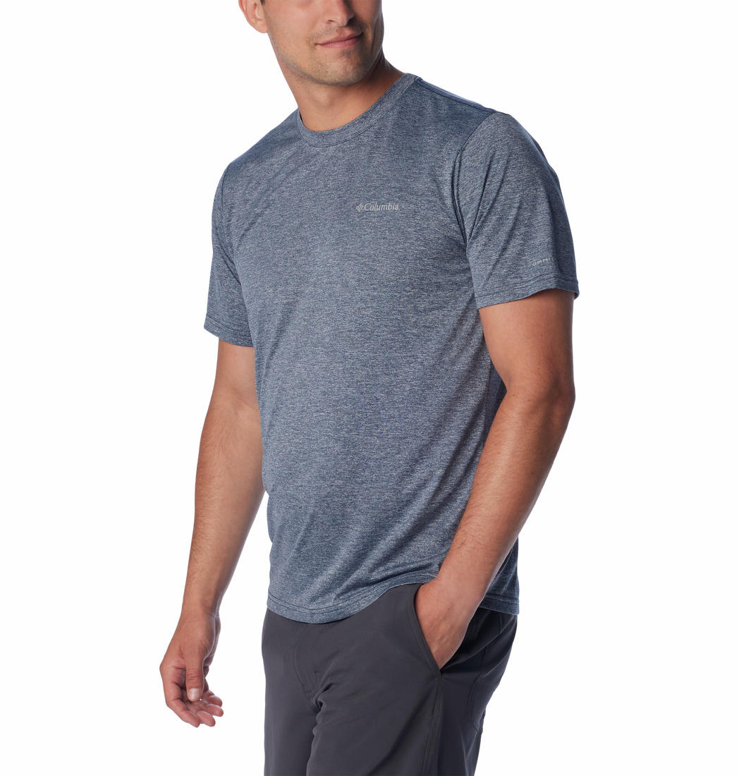 Columbia Mens Blue Hike Crew Tshirt