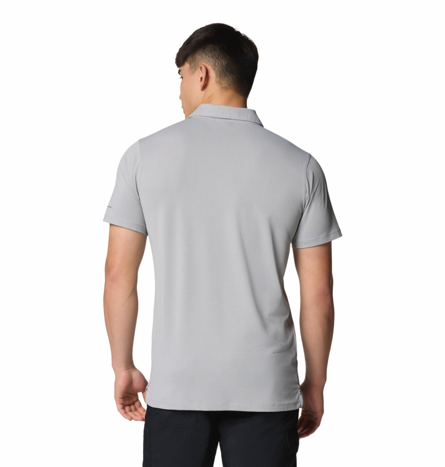 Columbia Mens Grey Omni-Shade Tech Trail Utility Polo Tshirt