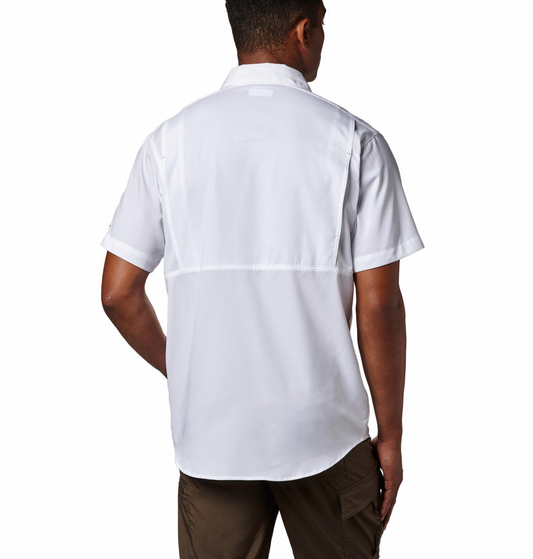 Columbia Men White Silver Ridge Lite Short Sleeve Shirt