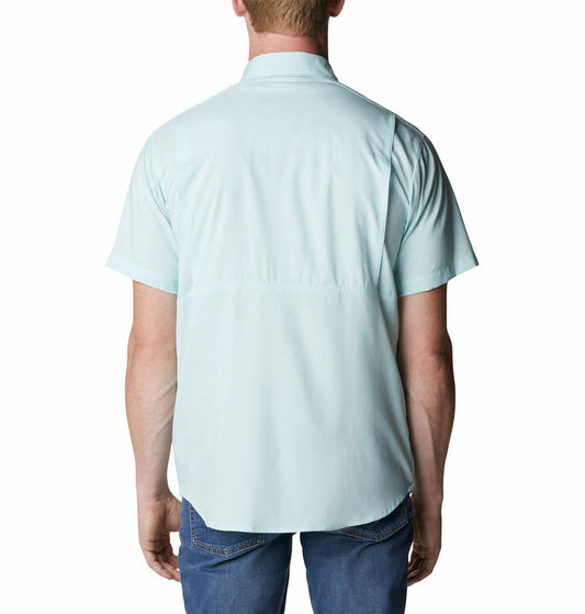 Columbia Men Blue Silver Ridge Lite Short Sleeve Shirt