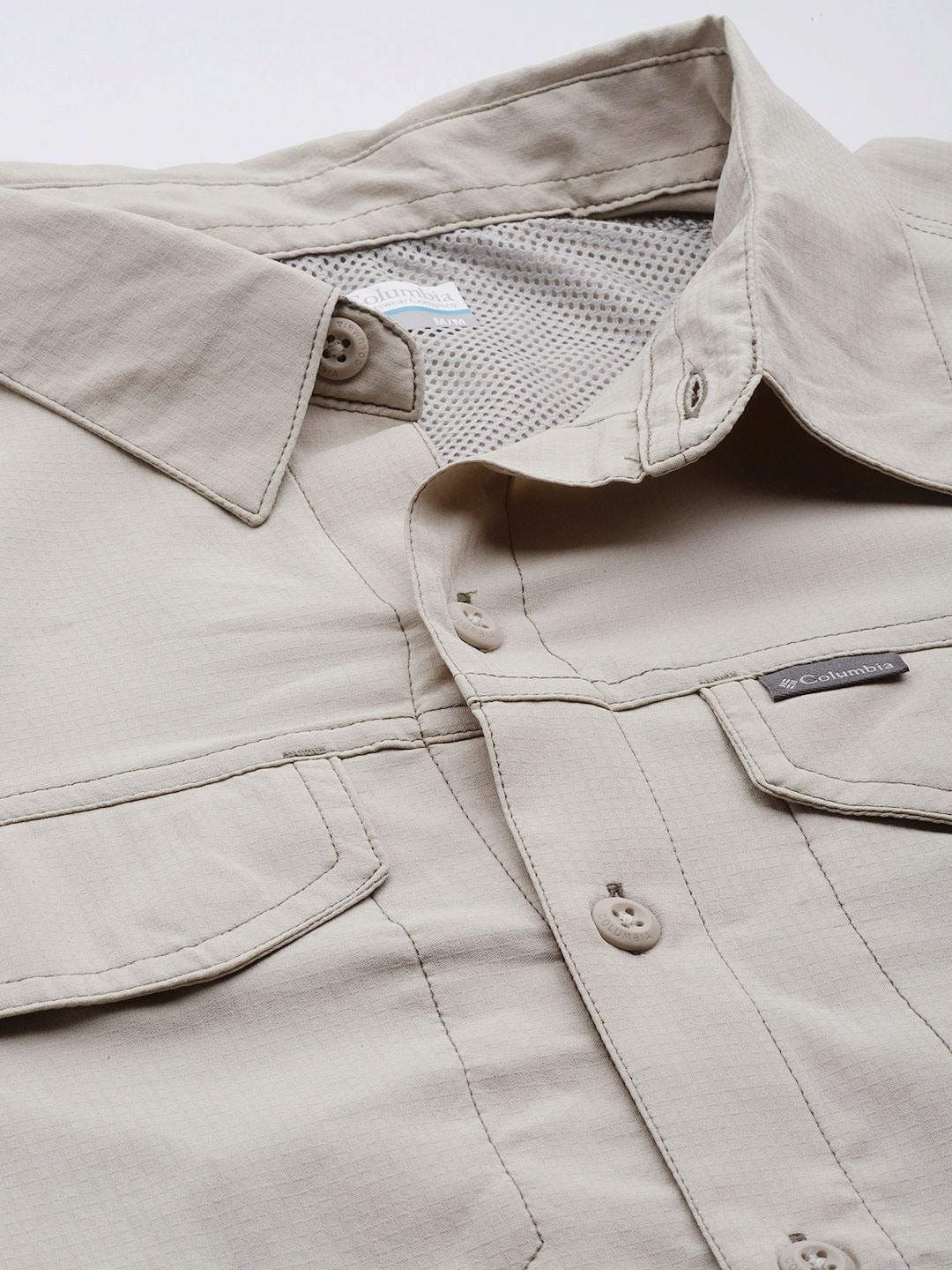 Columbia Men Beige Silver Ridge Lite Long Sleeve Shirt