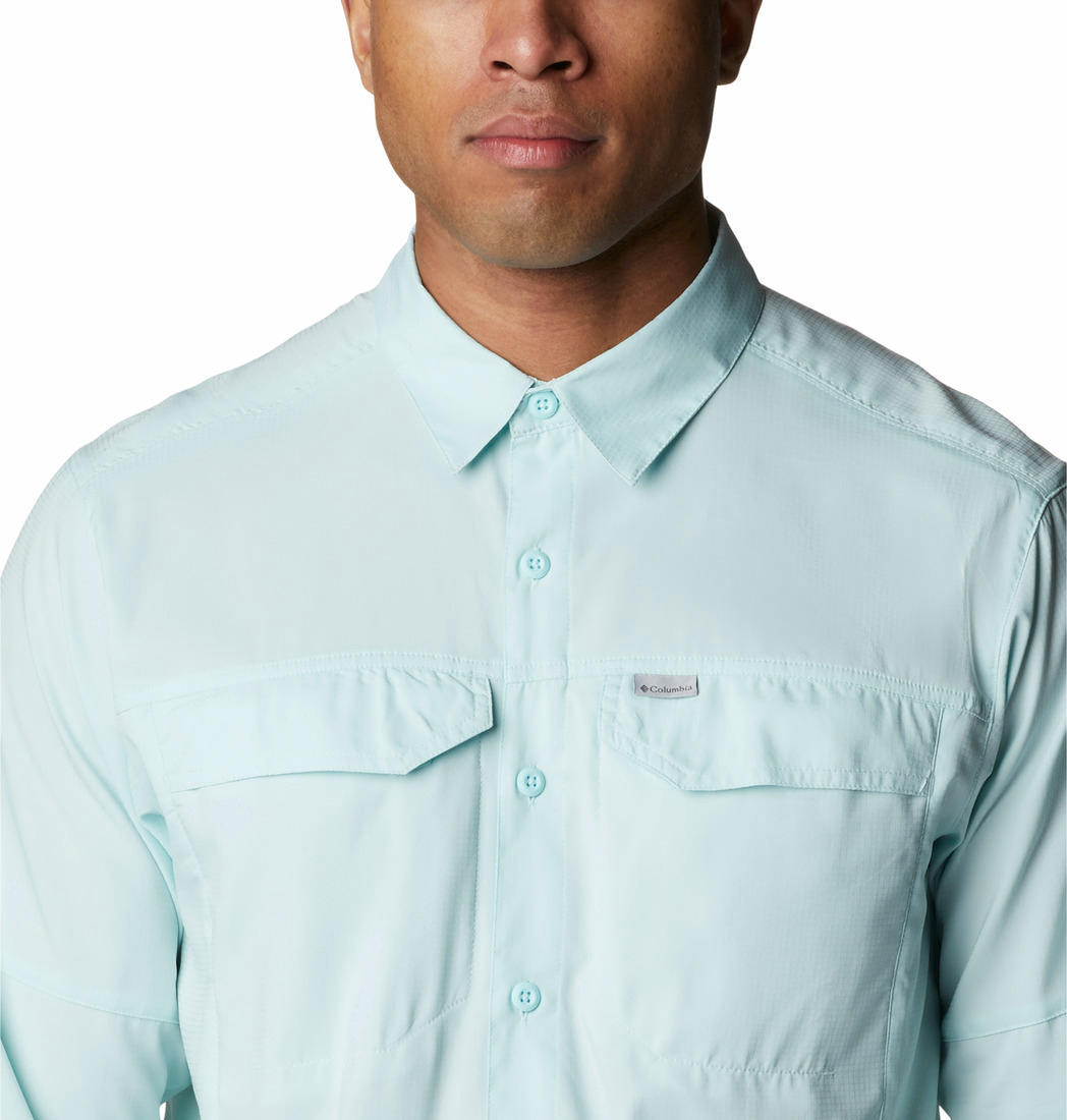 Columbia Men Blue Silver Ridge Lite Long Sleeve Shirt