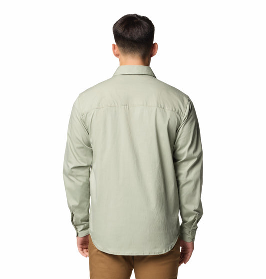 Columbia Mens Green Landroamer Twill Long Sleeve Shirt