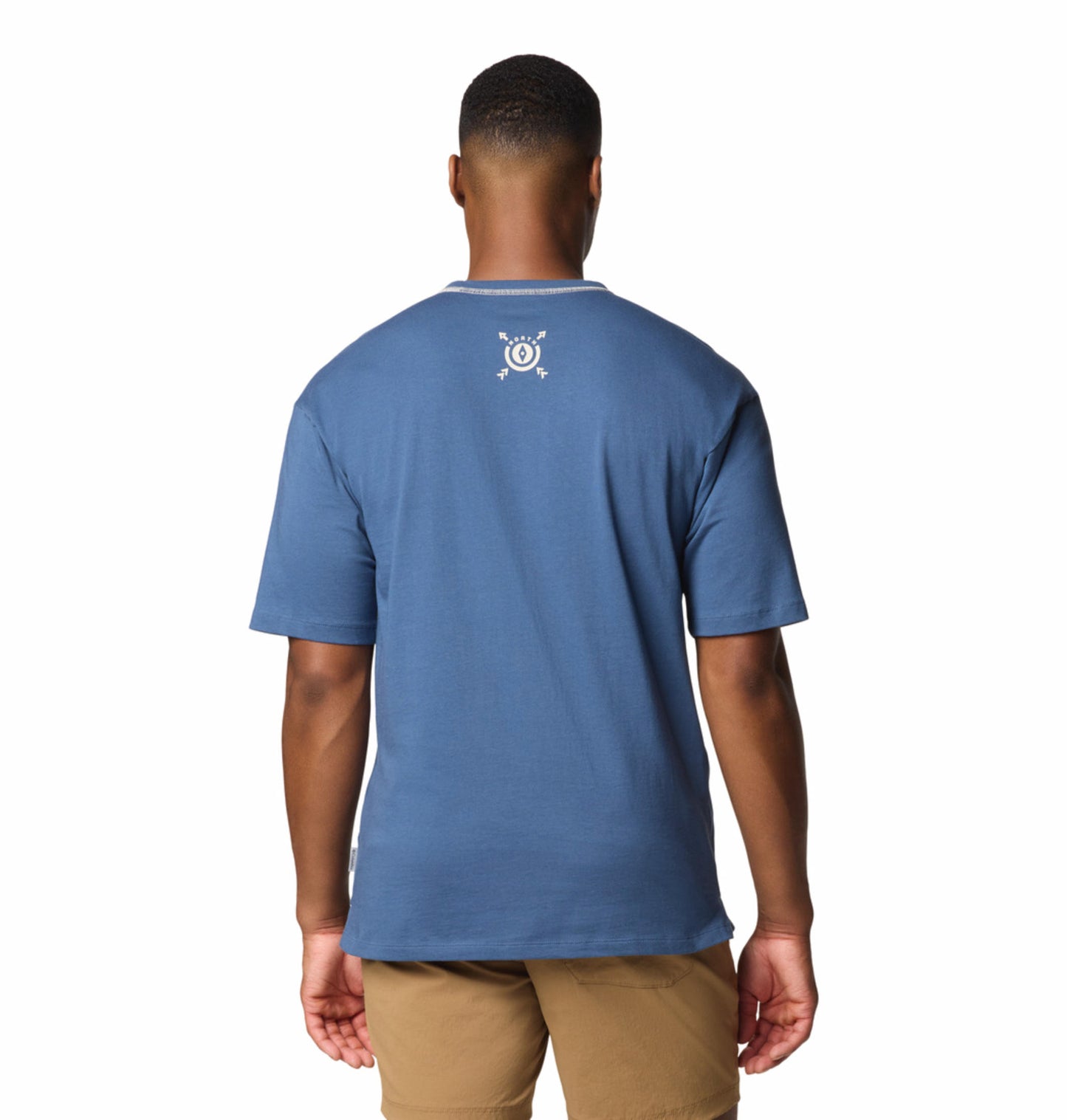 Columbia Mens Blue Landroamer Short Sleeve Crew Tshirt