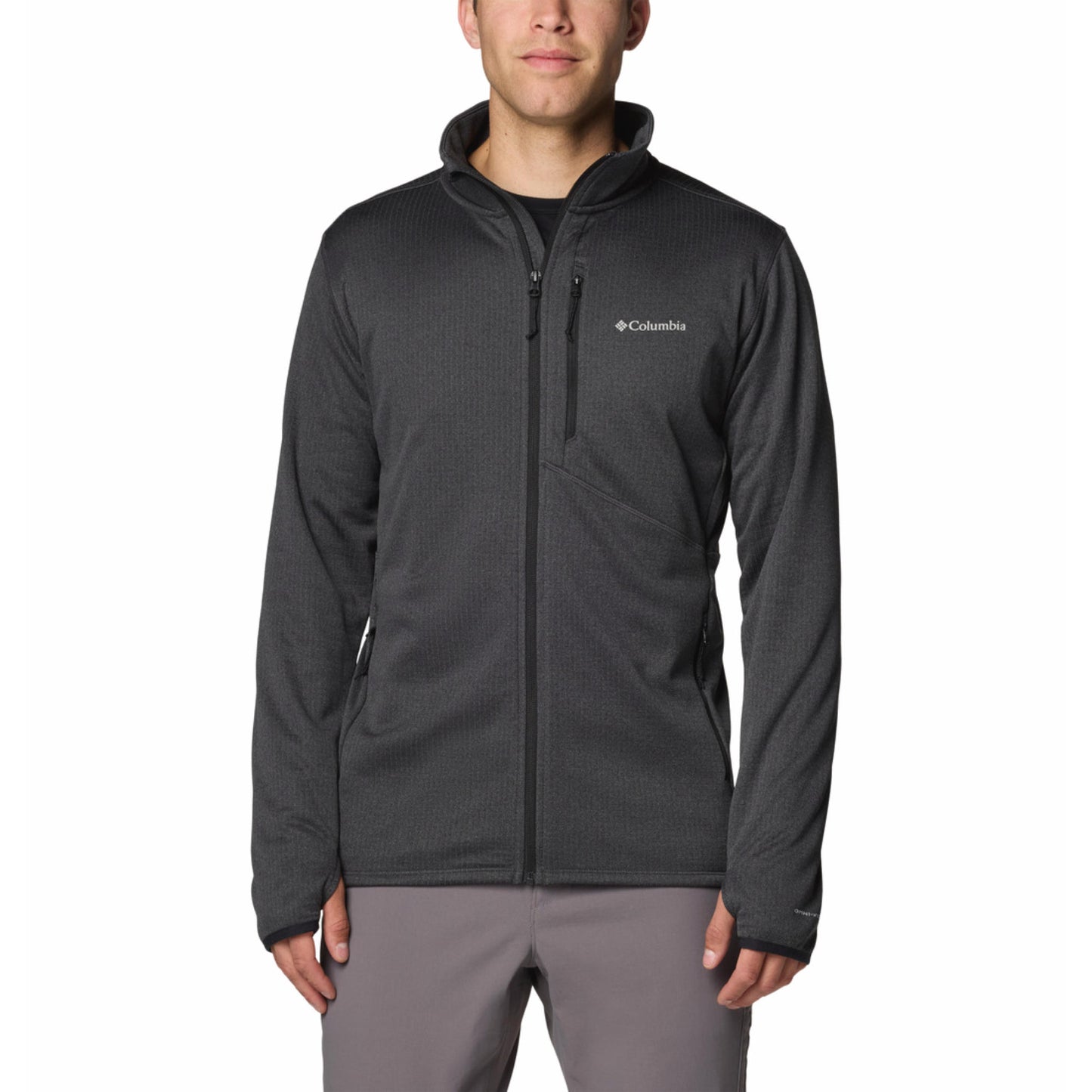 Columbia Men Black Park View Fleece Full Zip