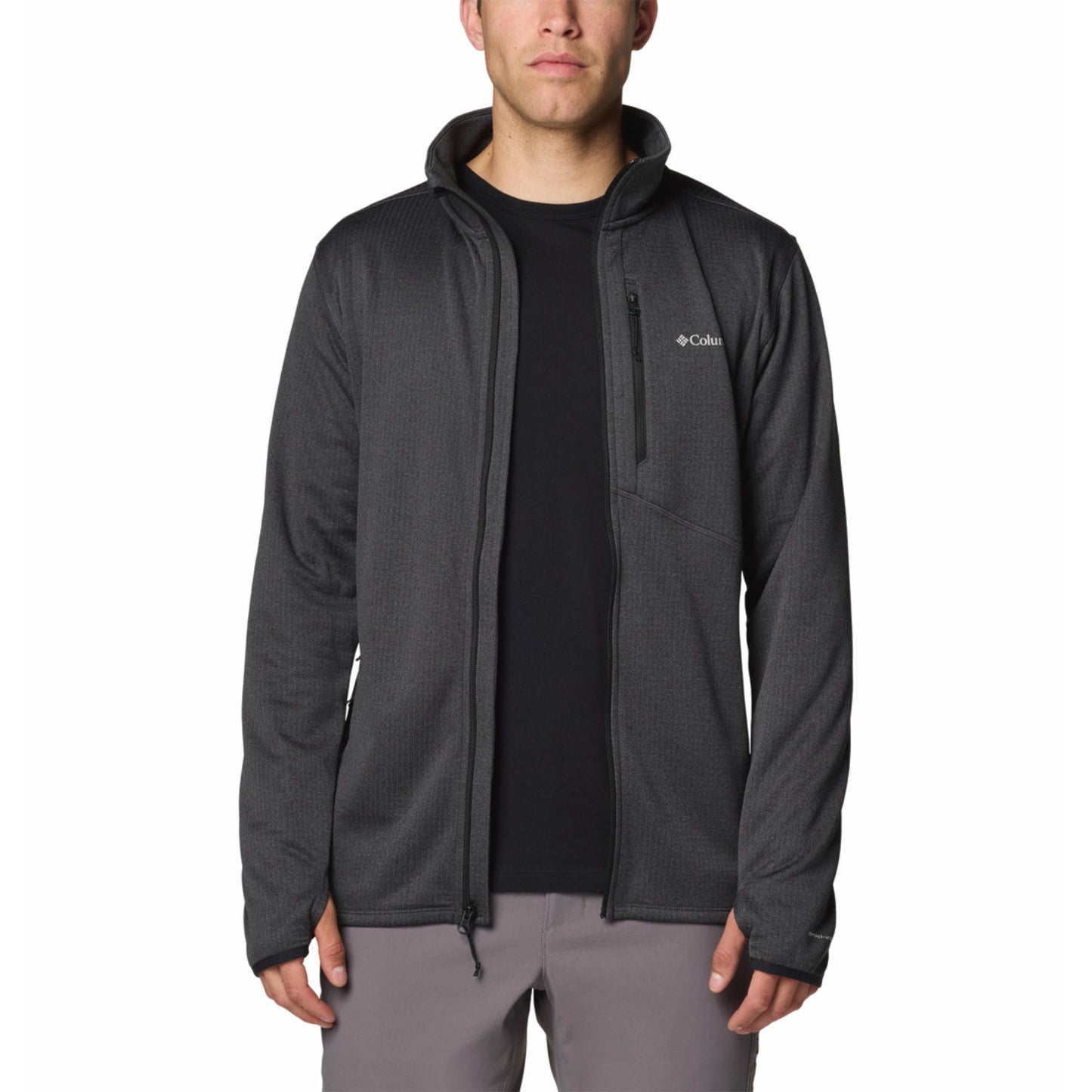 Columbia Men Black Park View Fleece Full Zip