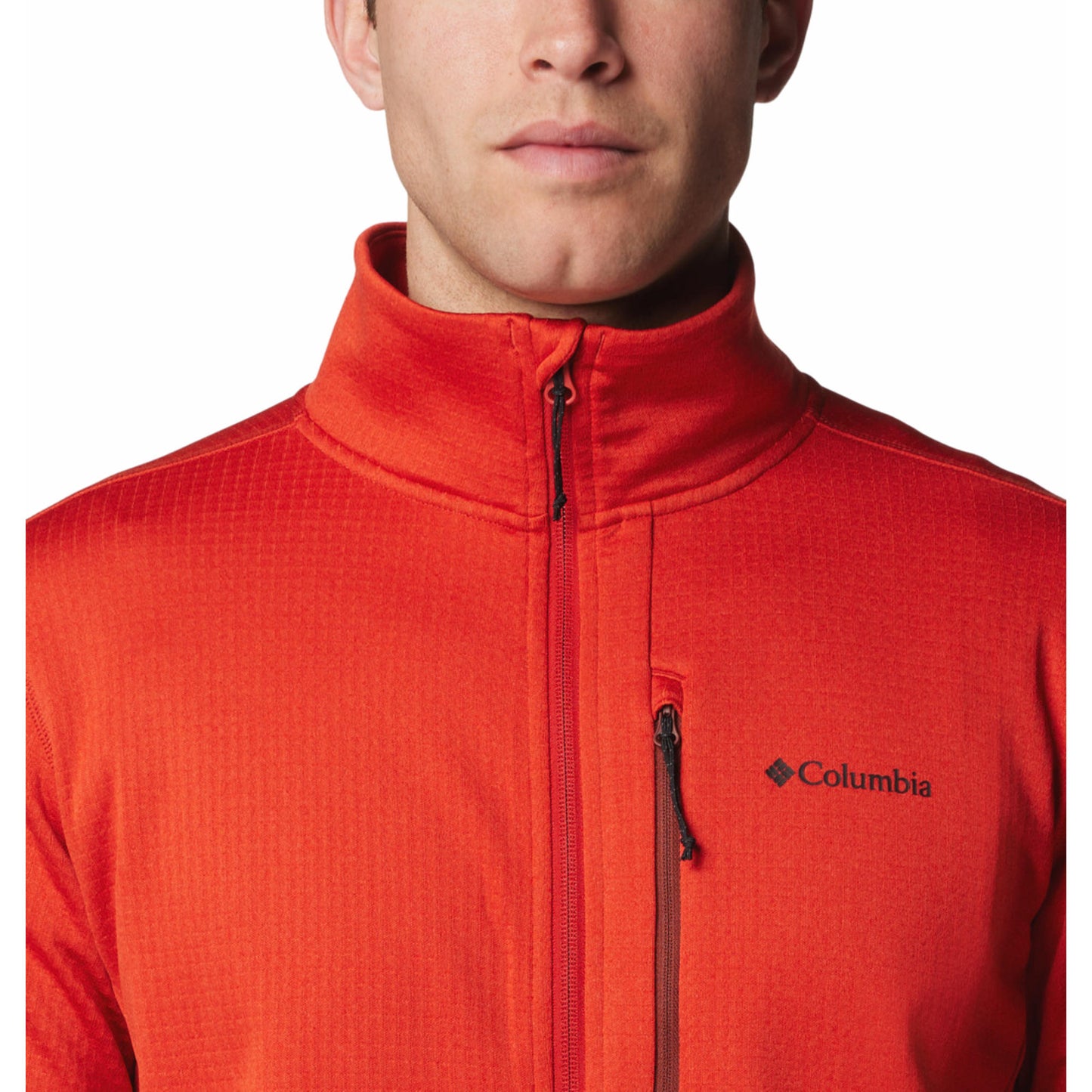 Columbia Men Red Park View Fleece Full Zip