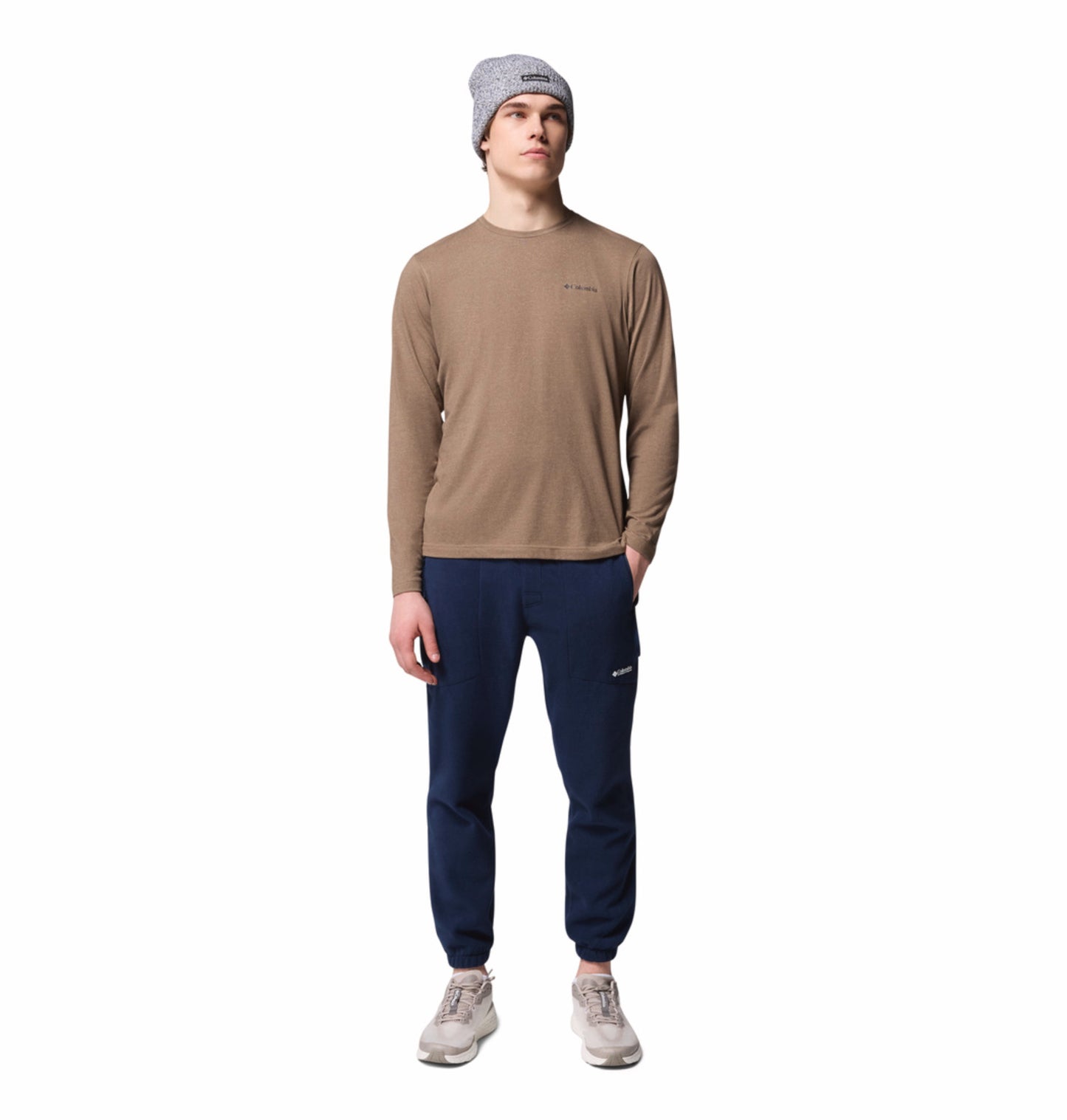 Columbia Men Navy Blue Sequoia Grove Fleece Jogger