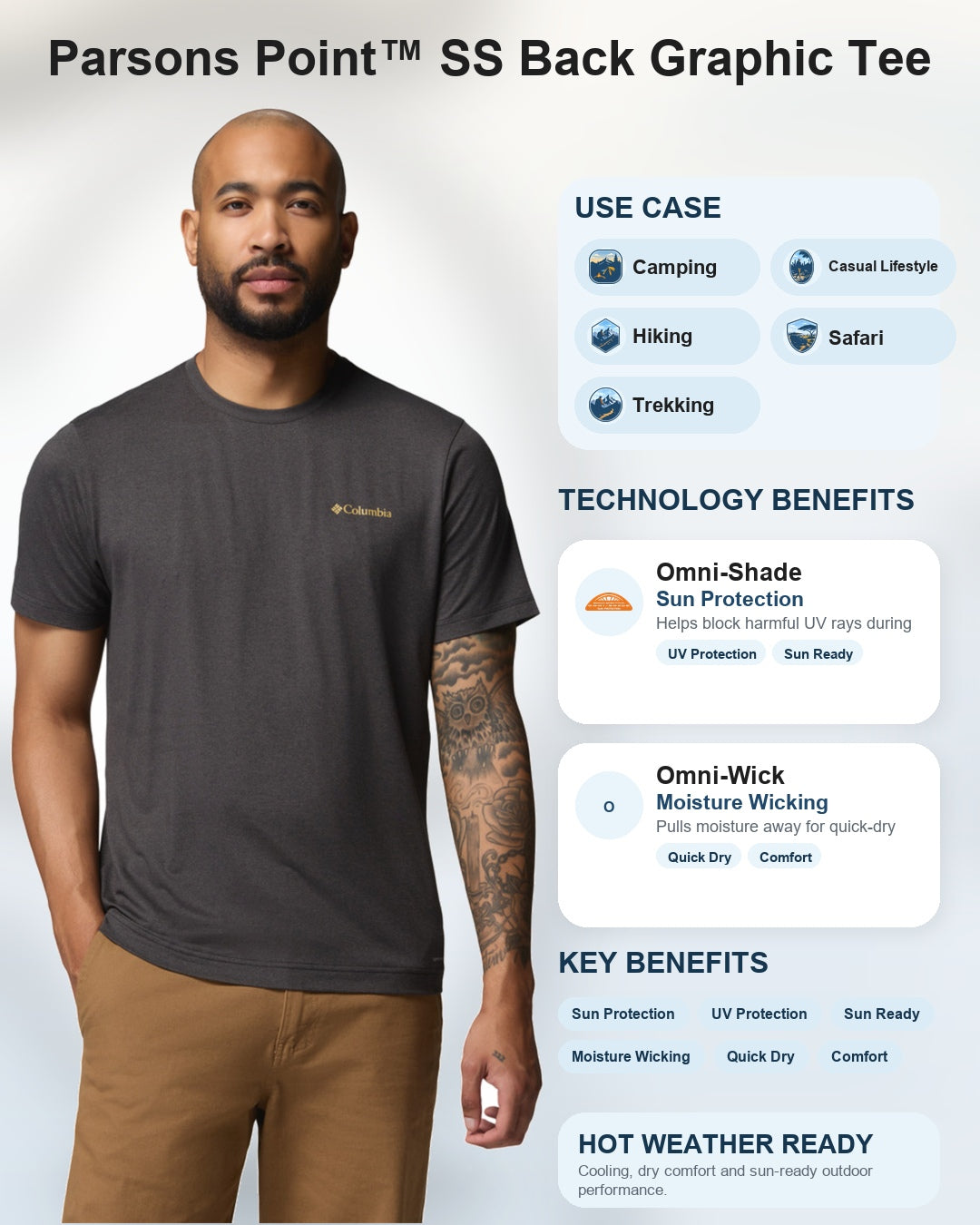 men black omni shade parsons point tshirt
