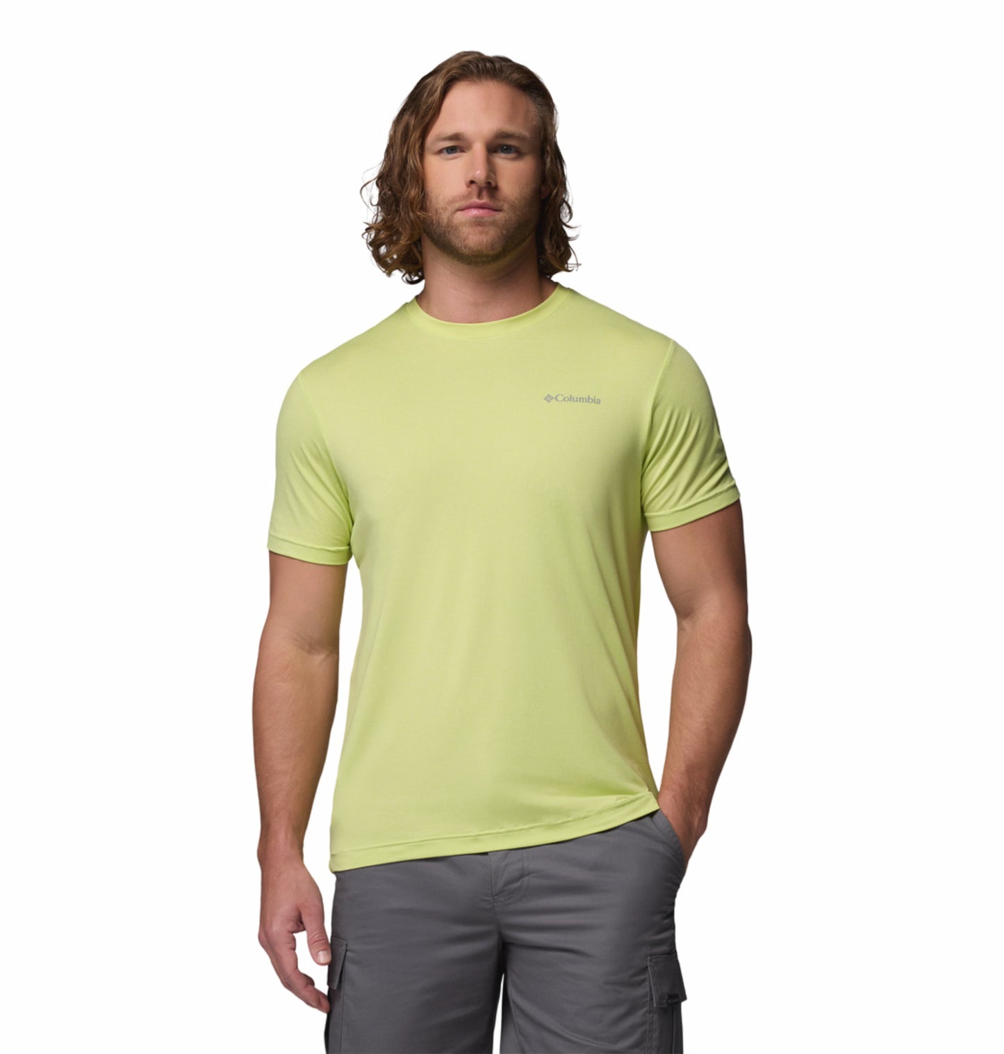 Columbia Men's Yellow Parsons Point Omni-Shade T-Shirt