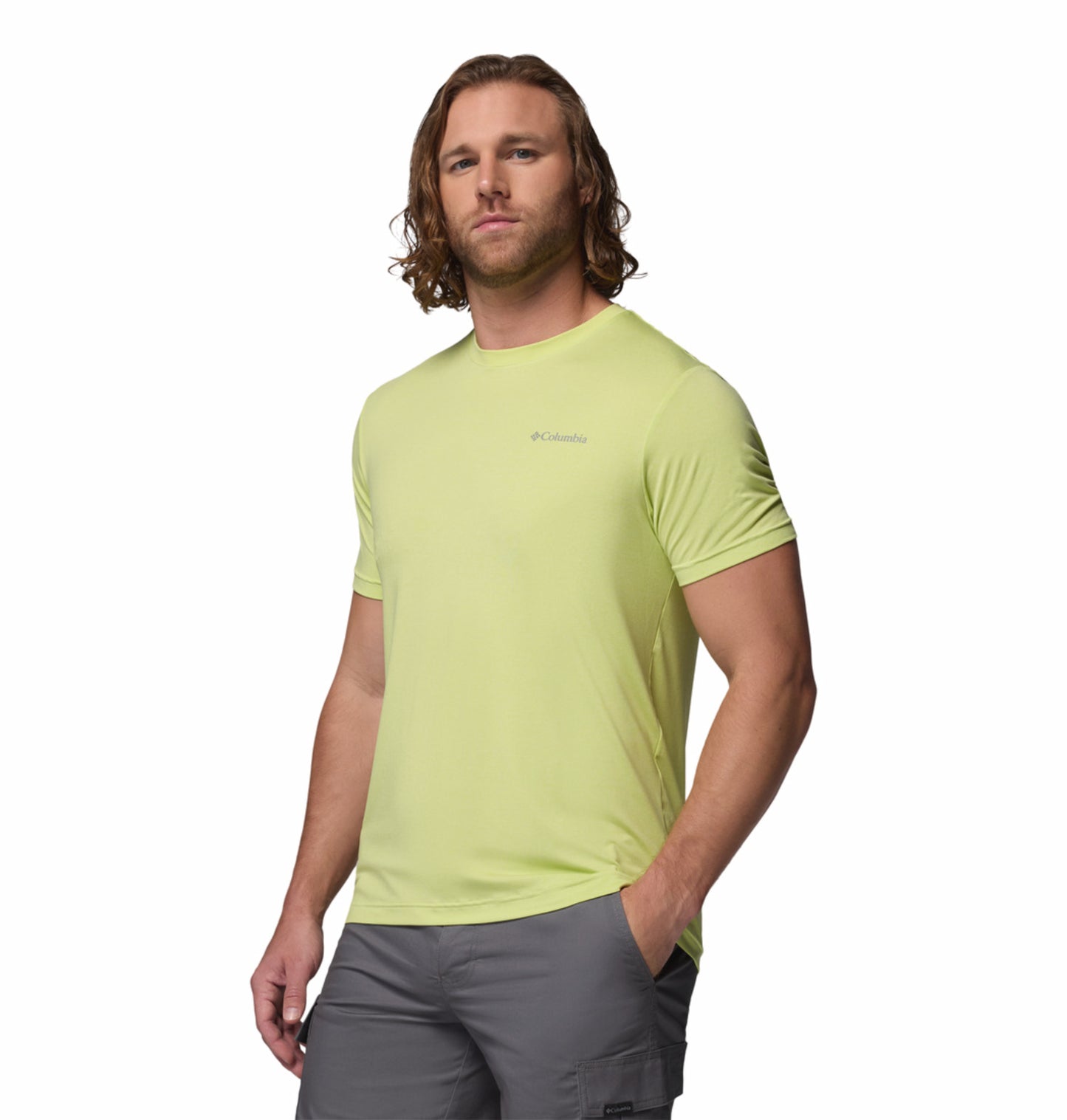 Columbia Men's Yellow Parsons Point Omni-Shade T-Shirt