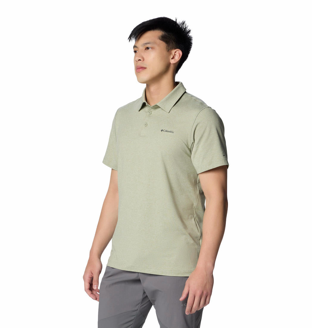 Columbia Mens Green Tech Trail Polo Tshirt