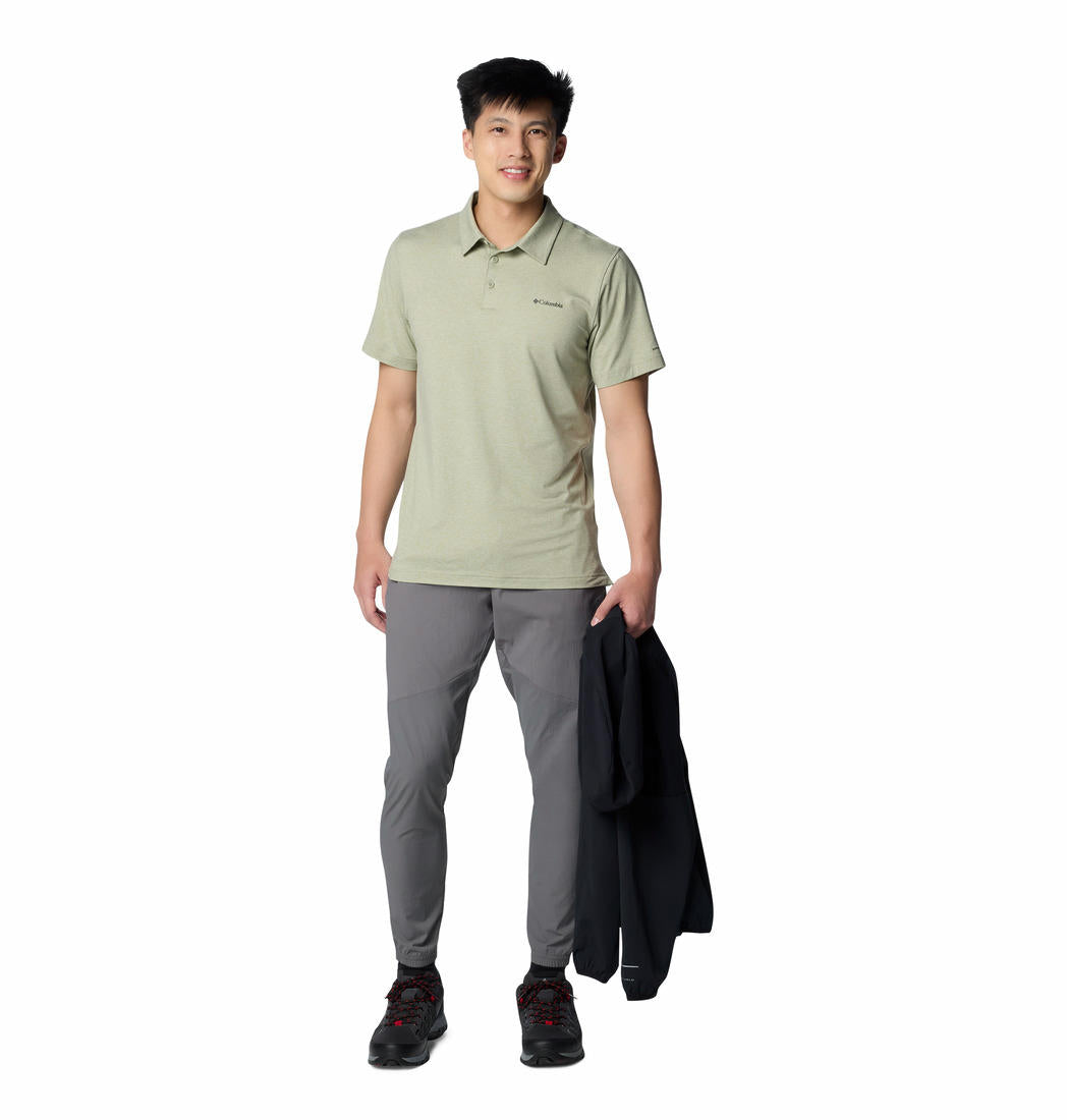 Columbia Mens Green Tech Trail Polo Tshirt