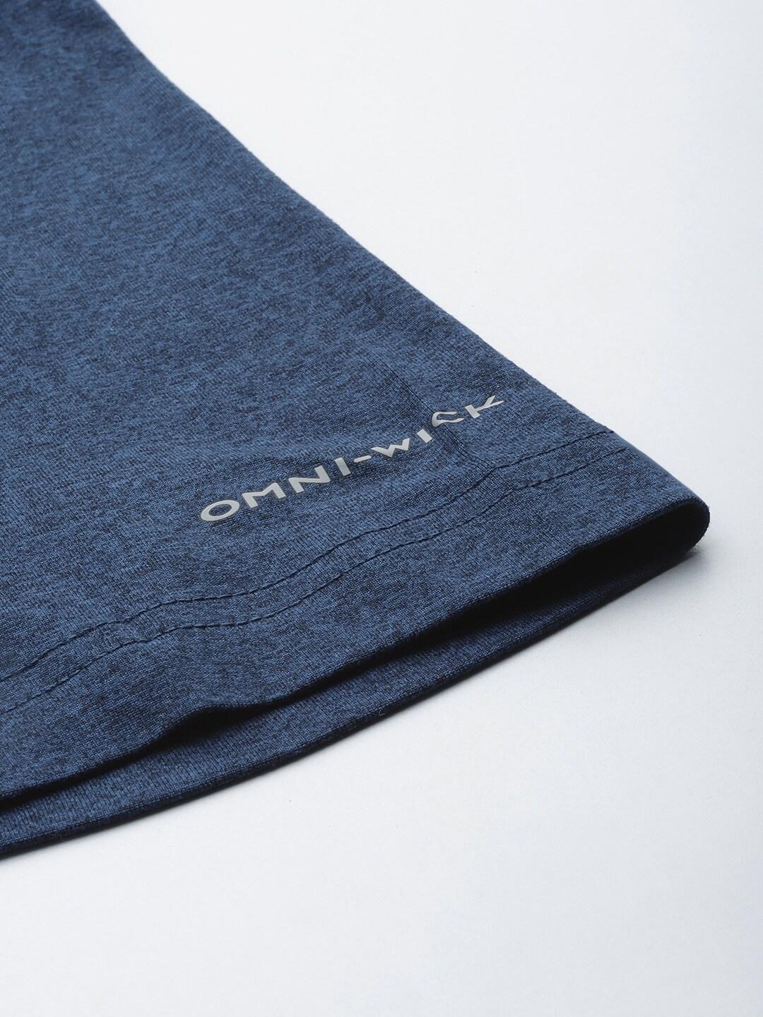 Columbia Men Navy Blue Omni-Wick Tech Trail Polo Tshirt