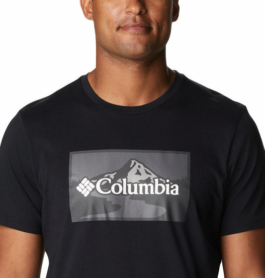 Columbia Men Black Path Lake Graphic Tee II T-Shirt