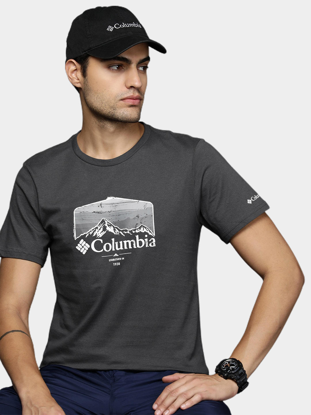 Columbia Men Grey Path Lake Graphic Tee II T-Shirt