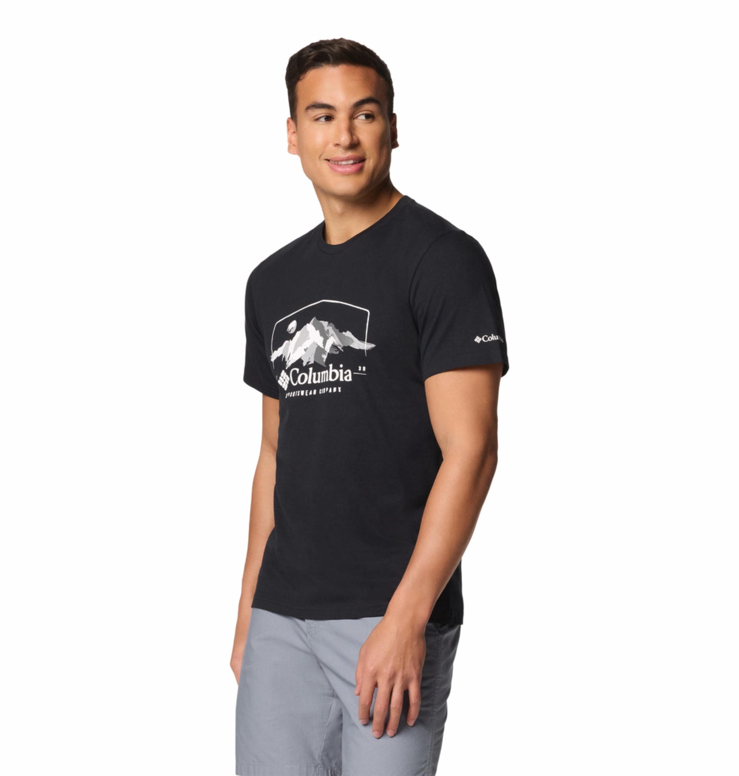 Columbia Mens Black Path Lake Graphic II Tshirt