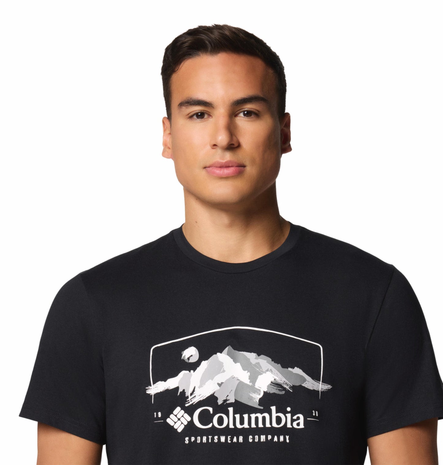 Columbia Mens Black Path Lake Graphic II Tshirt