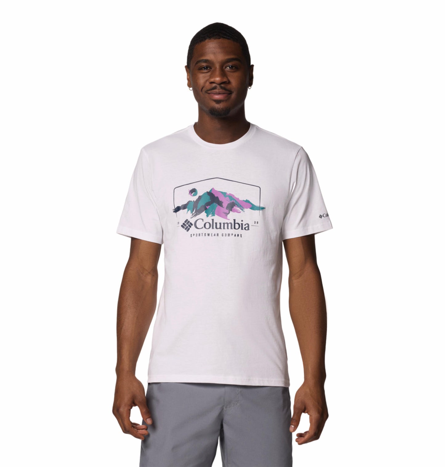 Columbia Mens White Path Lake Graphic II Tshirt