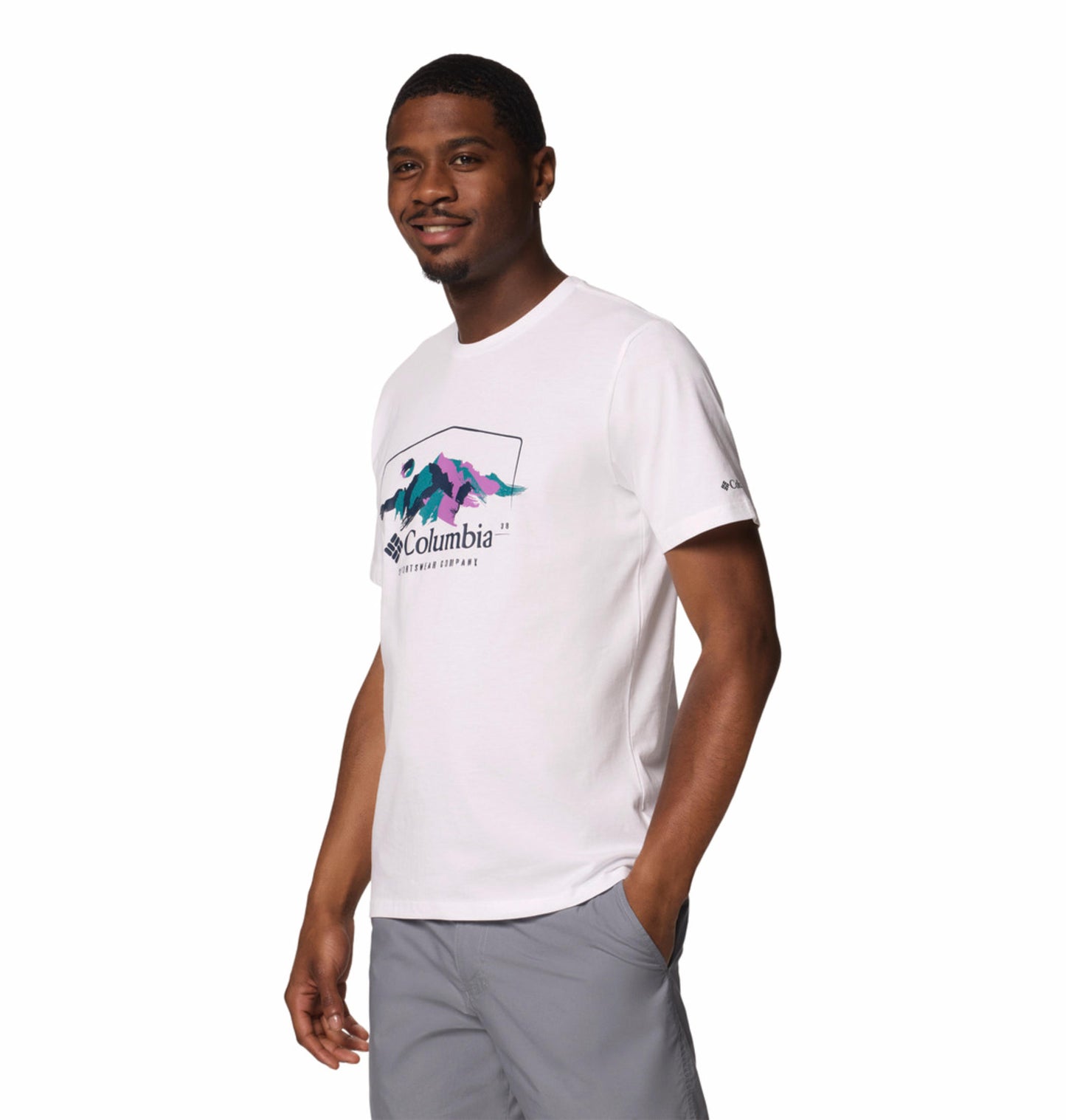 Columbia Mens White Path Lake Graphic II Tshirt