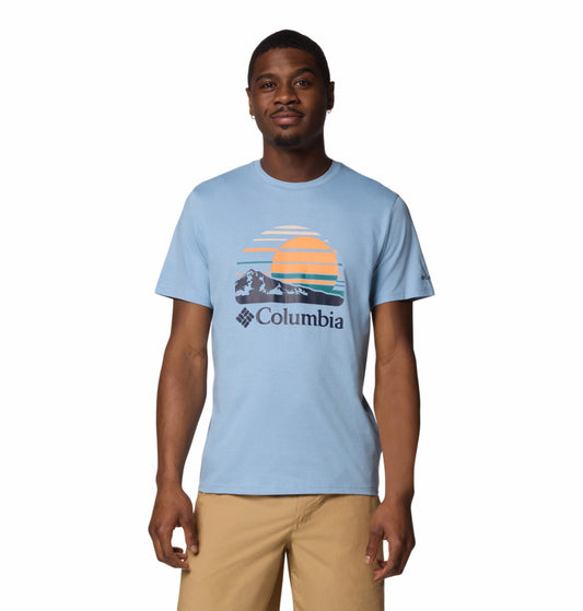 Columbia Mens Blue Path Lake Graphic II Tshirt