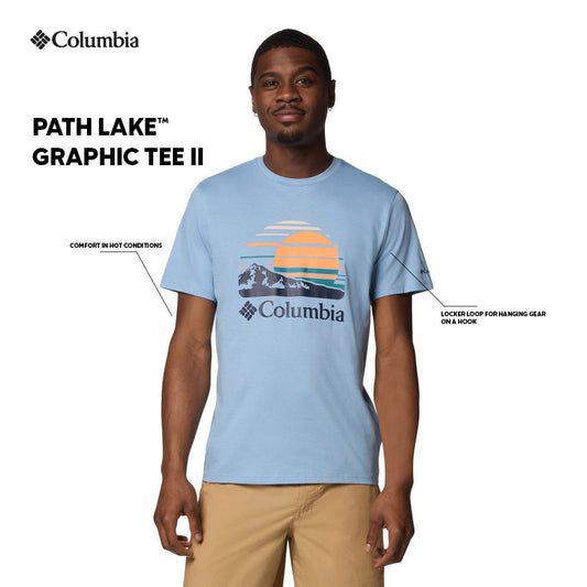 Columbia Mens Blue Path Lake Graphic II Tshirt