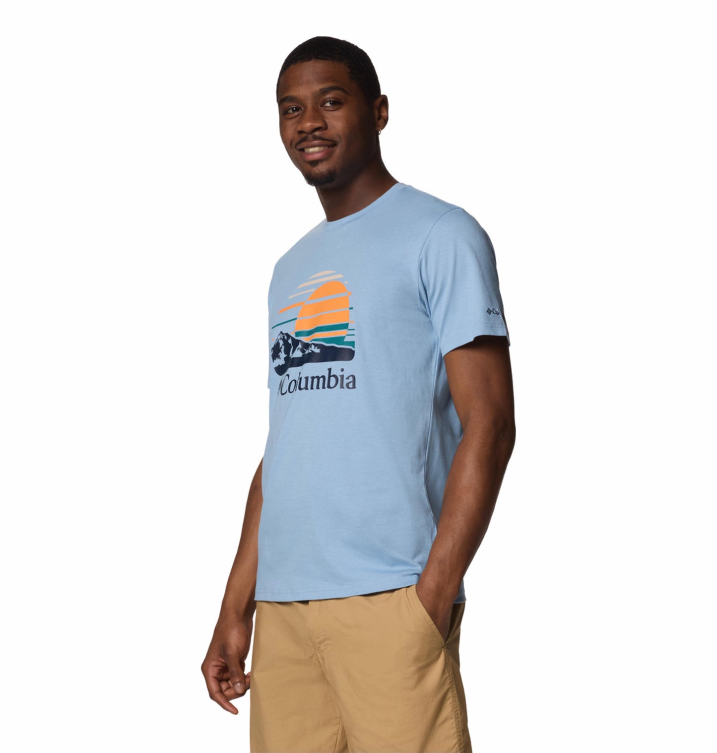 Columbia Mens Blue Path Lake Graphic II Tshirt