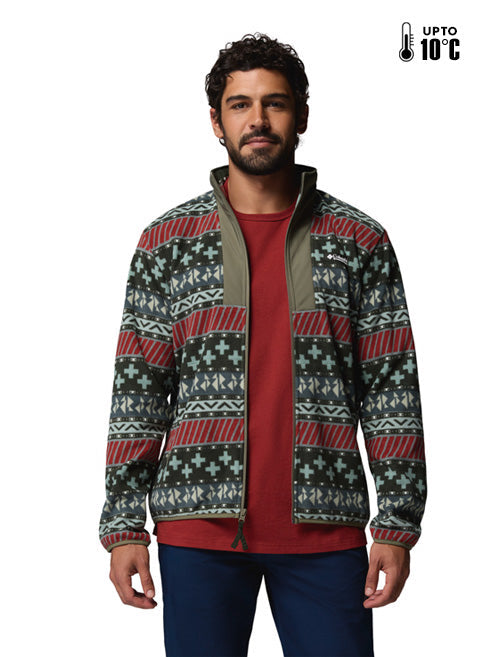 Columbia Men Green MTR Sequoia Grove II Fleece Jacket