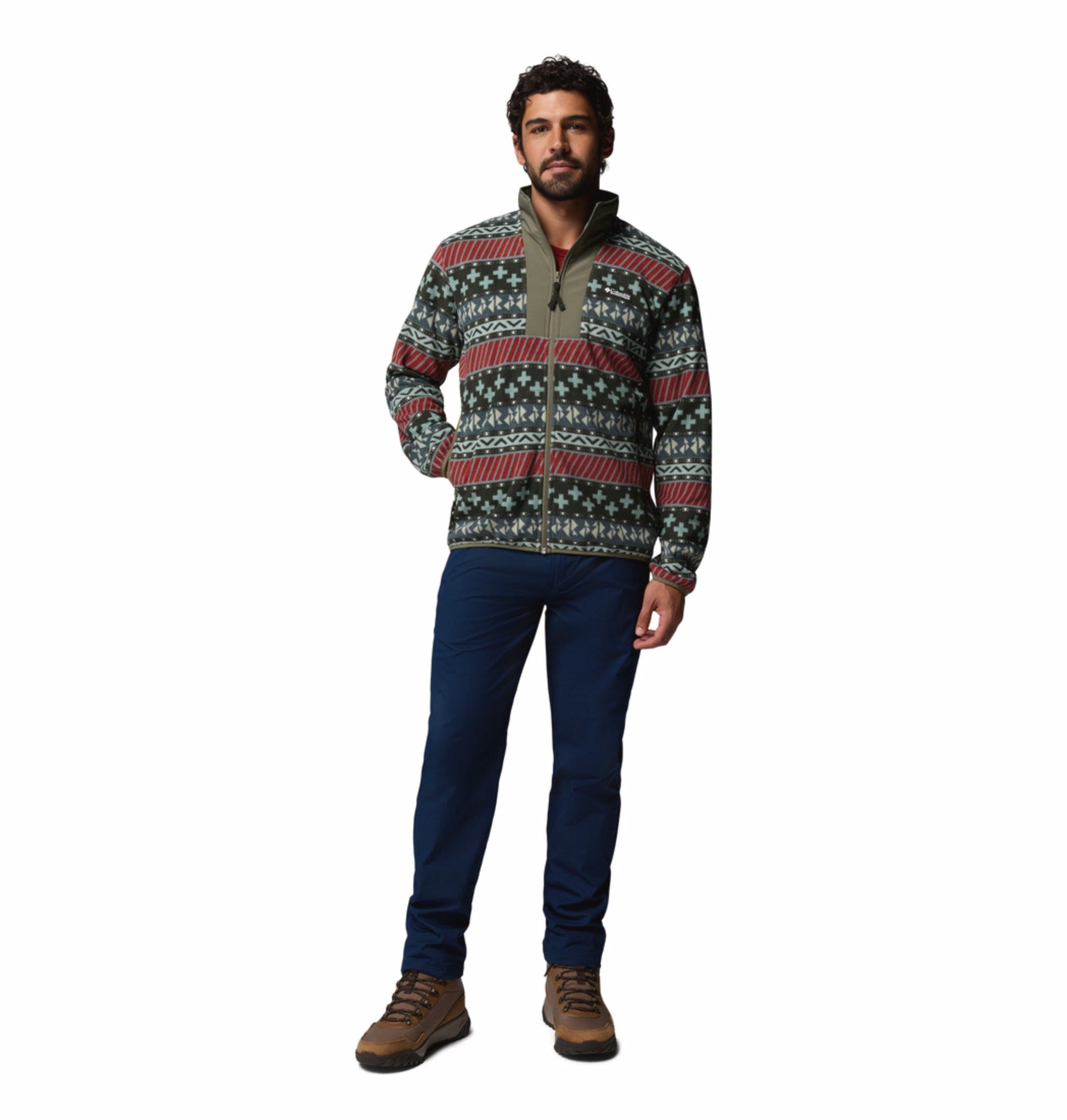men green mtr sequoia grove ii fleece jacket