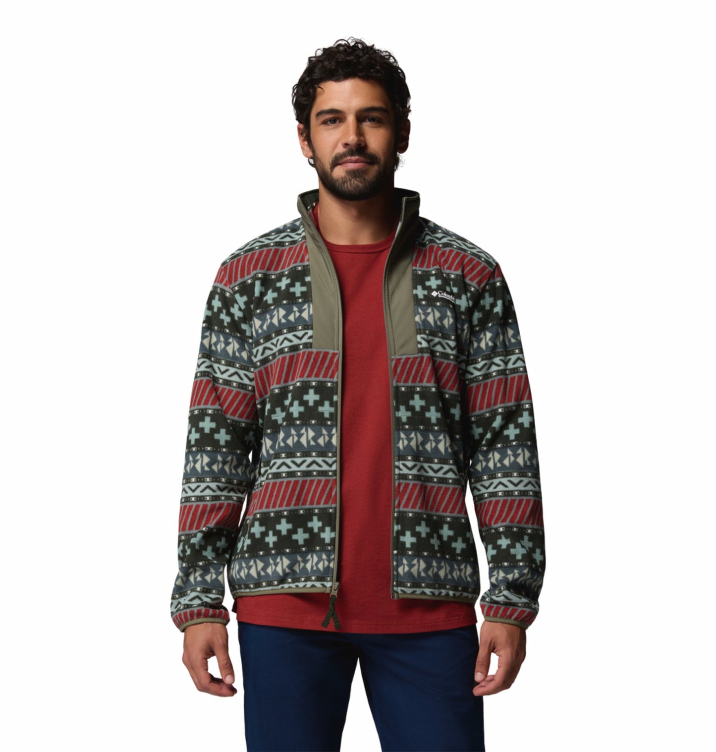 men green mtr sequoia grove ii fleece jacket