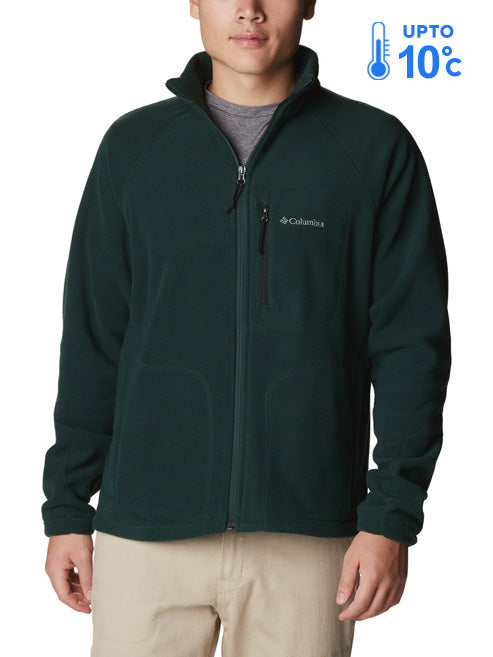 Columbia Men Green Fast Trek II Full Zip Fleece